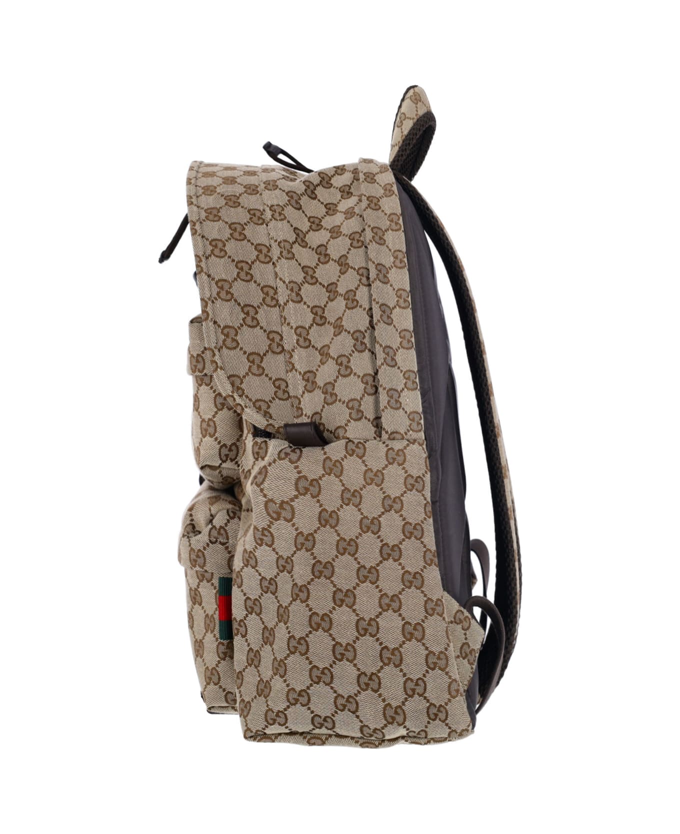 Gucci Logo Medium Backpack - Beige