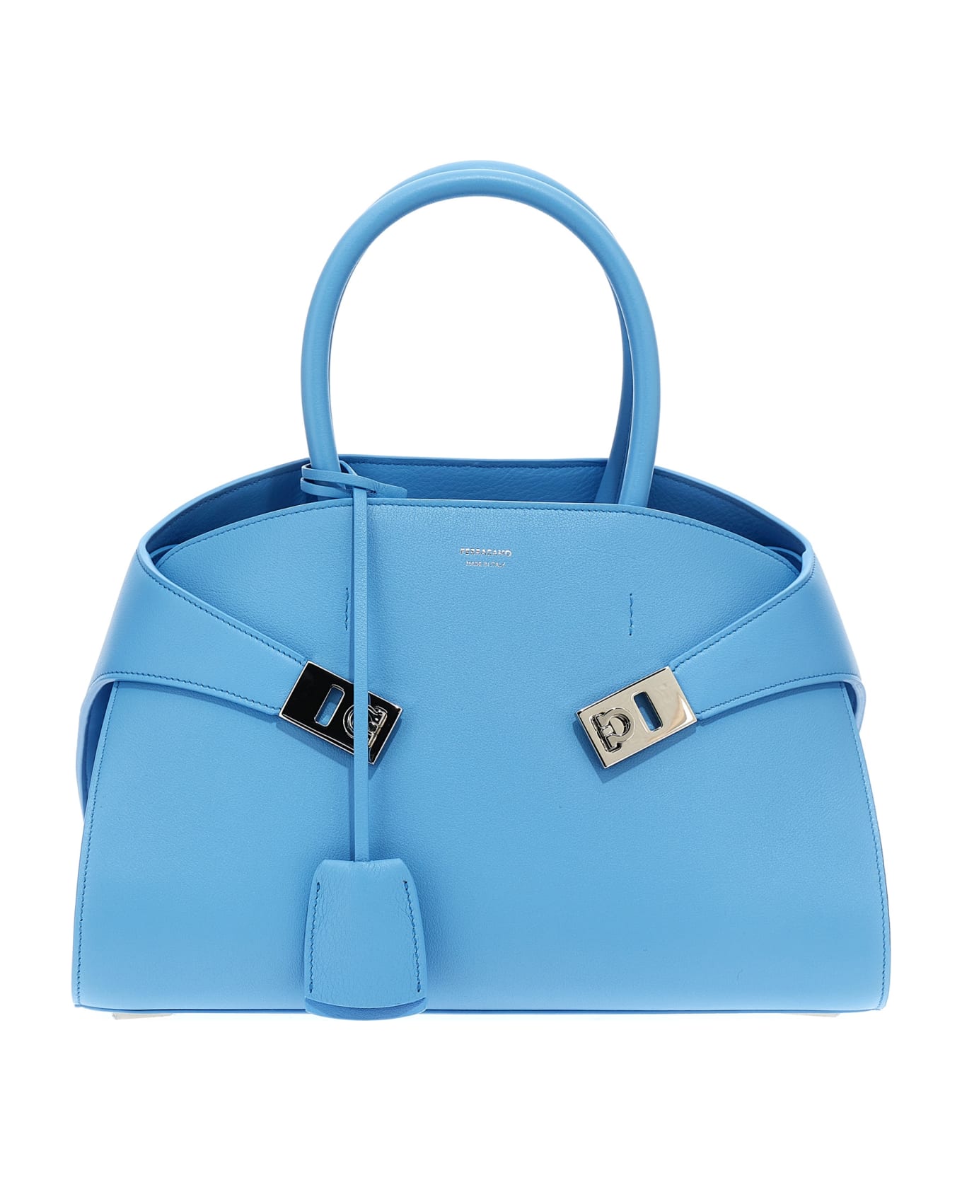 Ferragamo 'hug S' Handbag - Light Blue