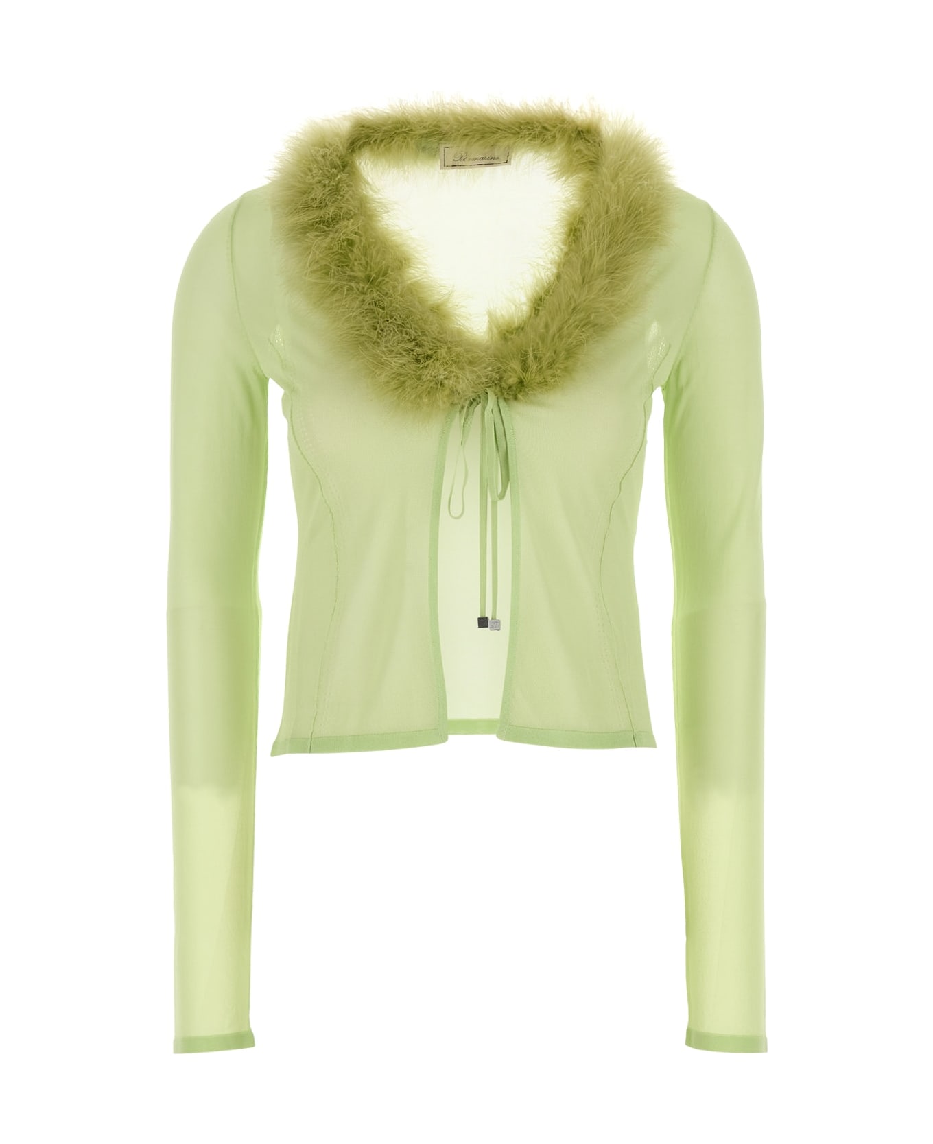 Blumarine 2m558a Knitted Cardigan - NILEGREEN