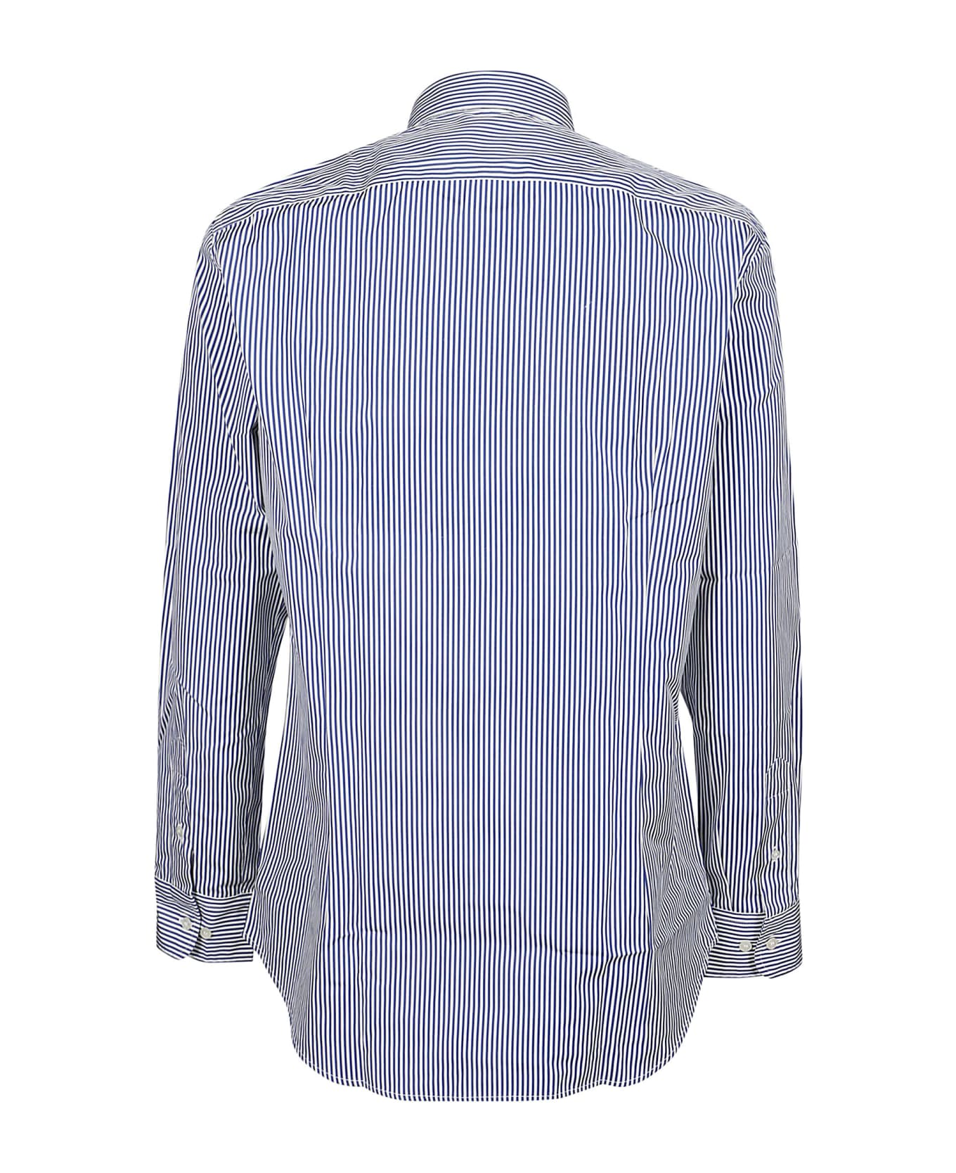 Etro Roma Long Sleeve Shirt - Bianco/blu シャツ