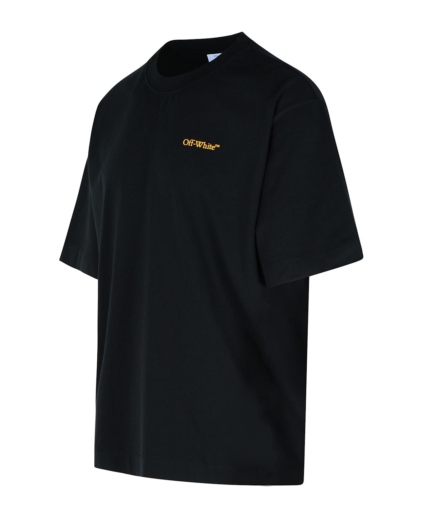 Off-White 'tape Arrow' Black Cotton T-shirt - BLACK
