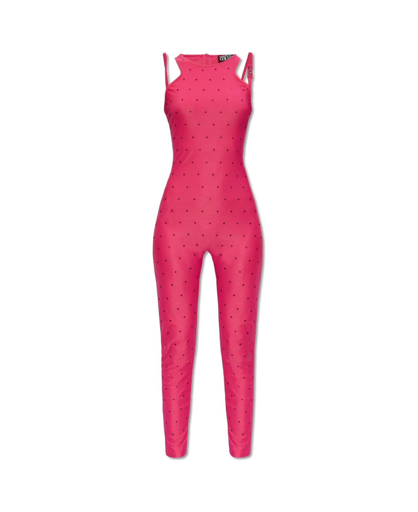 Versace Jeans Couture Jumpsuit With Shoulder Straps - Pink
