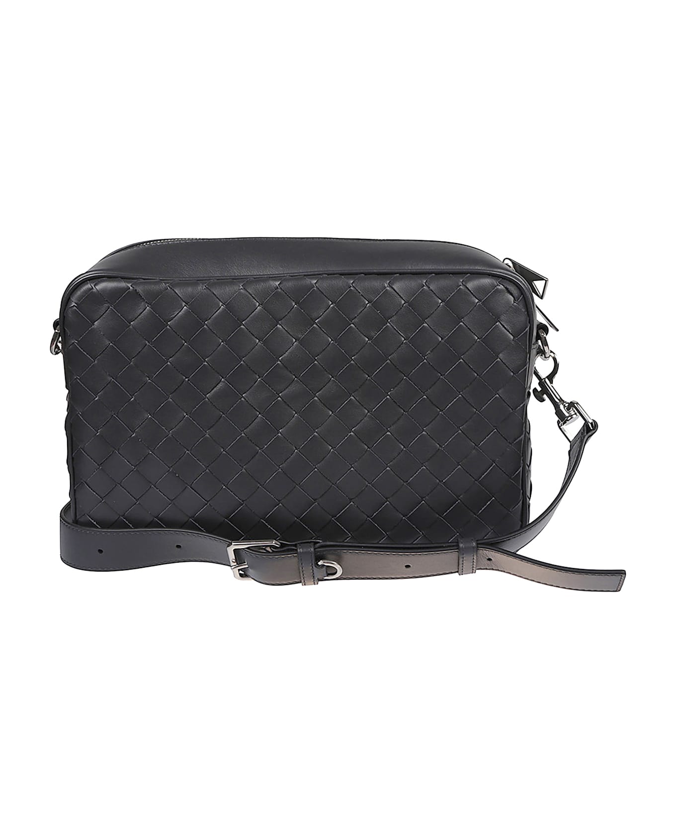 Bottega Veneta Braided Camera Bag - Grey