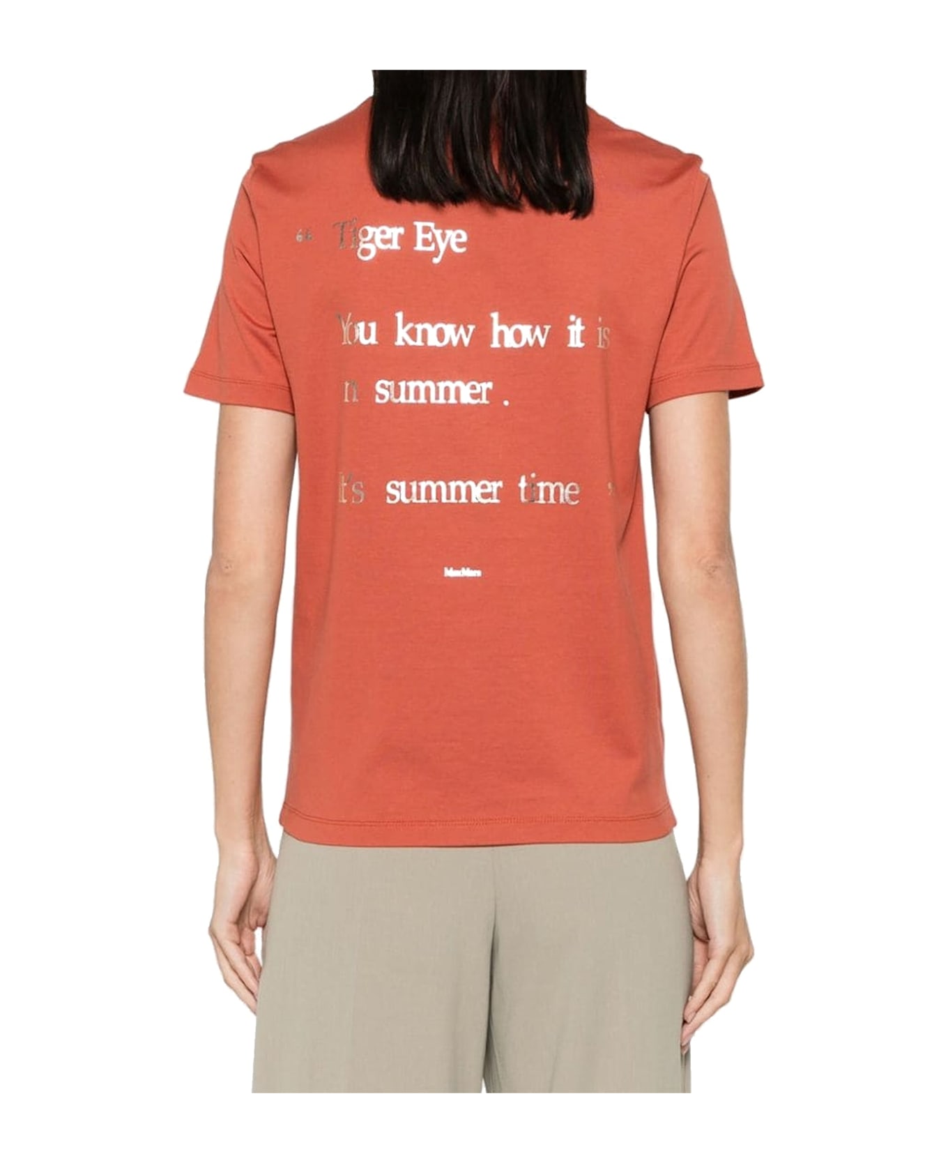 
S Max Mara 
s Orlanda Cotton T-shirt - Orange