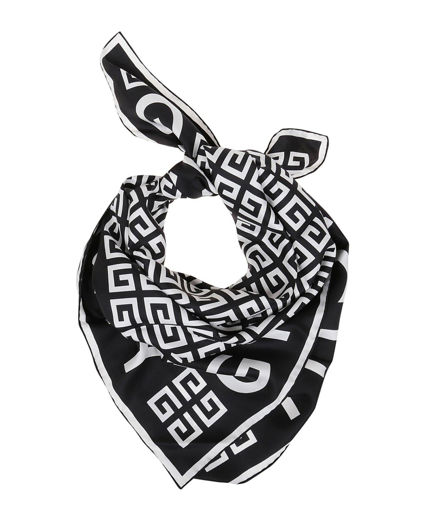Givenchy 4g Monogram Scarf - NERO/BIANCO スカーフ＆ストール