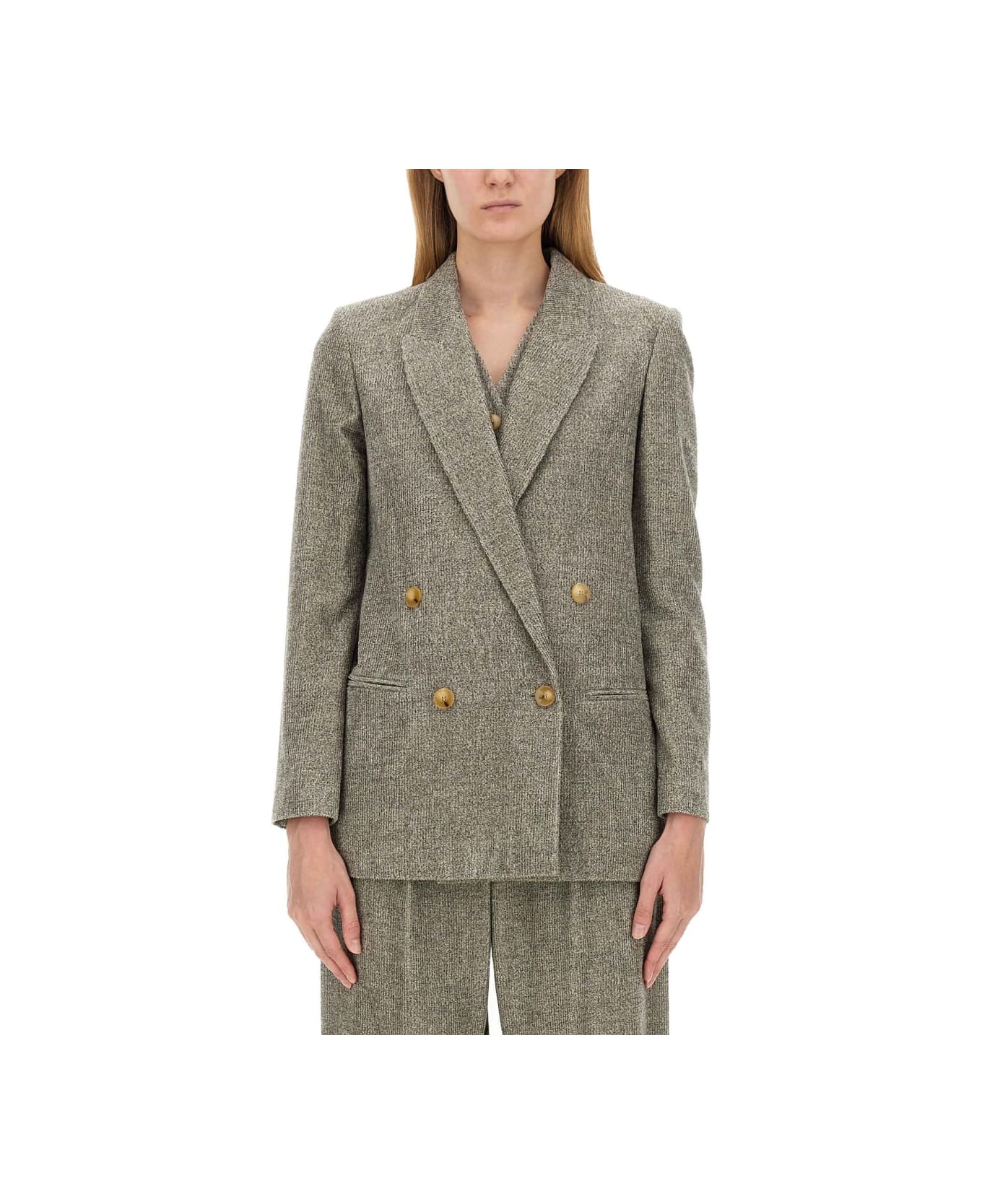 ジャケット ALYSI FW24 DOUBLE-BREASTED JACKET (154810 A4002GM) Alysi Double-breasted Jacket | italist