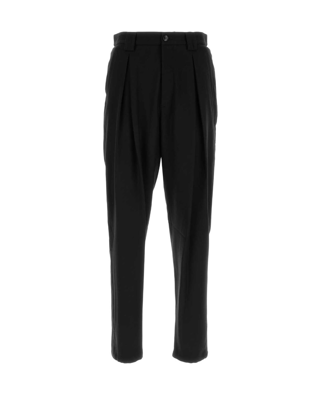 Giorgio Armani Black Wool Pant - NERO