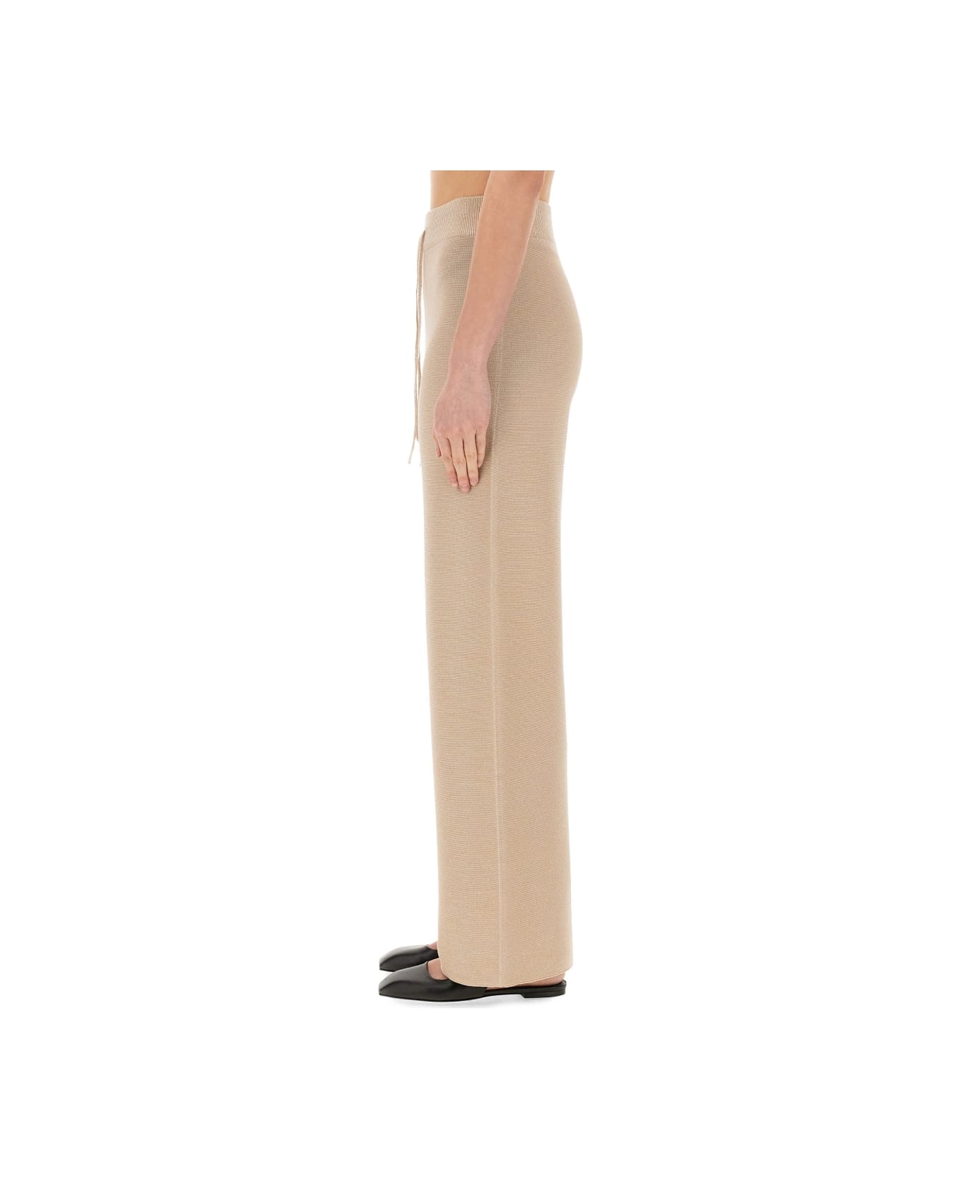 Fabiana Filippi Organic Cotton And Lurex Pants - BEIGE