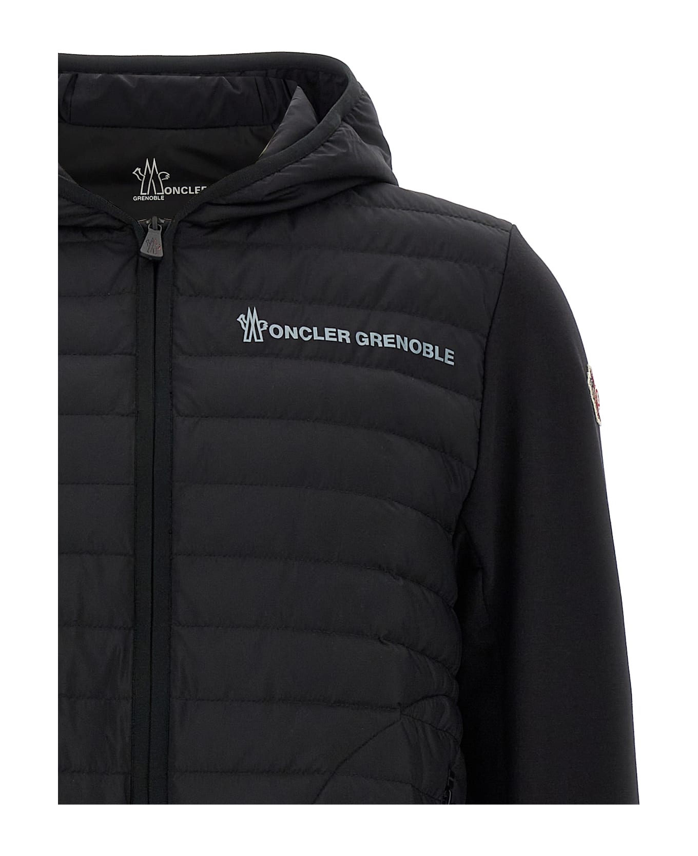 Moncler Grenoble Padded Hoodie - BLACK