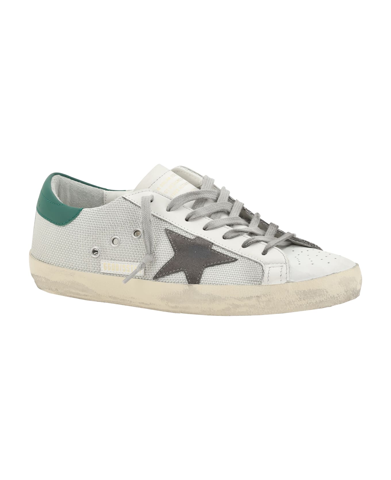 Golden Goose Superstar Classic Sneakers - Light Silver/white/basalto Grey/green