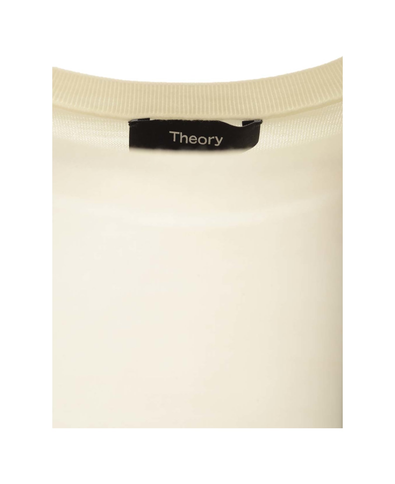 Theory Ivory Wool Sweater - White