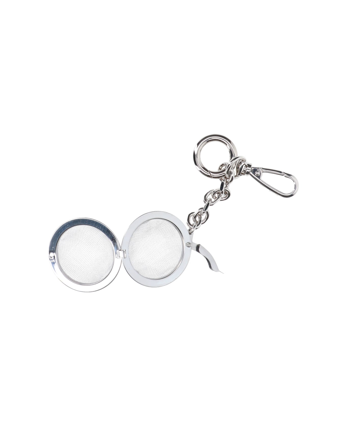 Maison Margiela 'tea Infuser' Keyring Charm - Silver