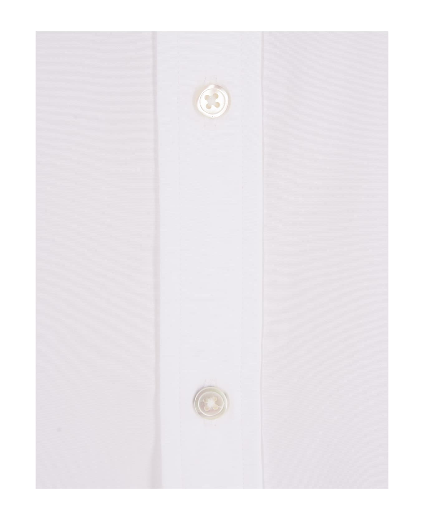 Ralph Lauren White Cotton Relaxed-fit Shirt With Contrasting Pony - White