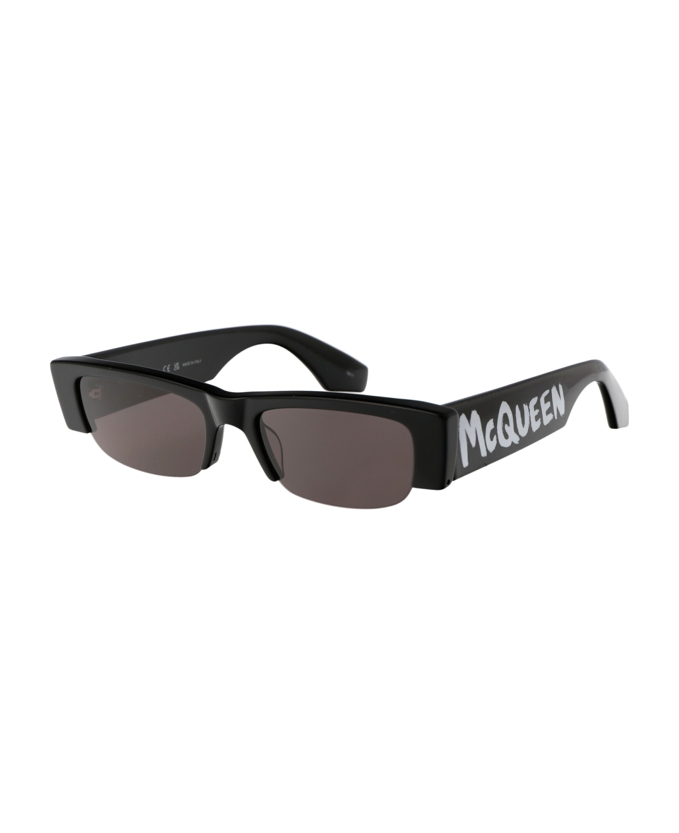 Alexander McQueen Eyewear Am0404s Sunglasses - 001 BLACK BLACK GREY