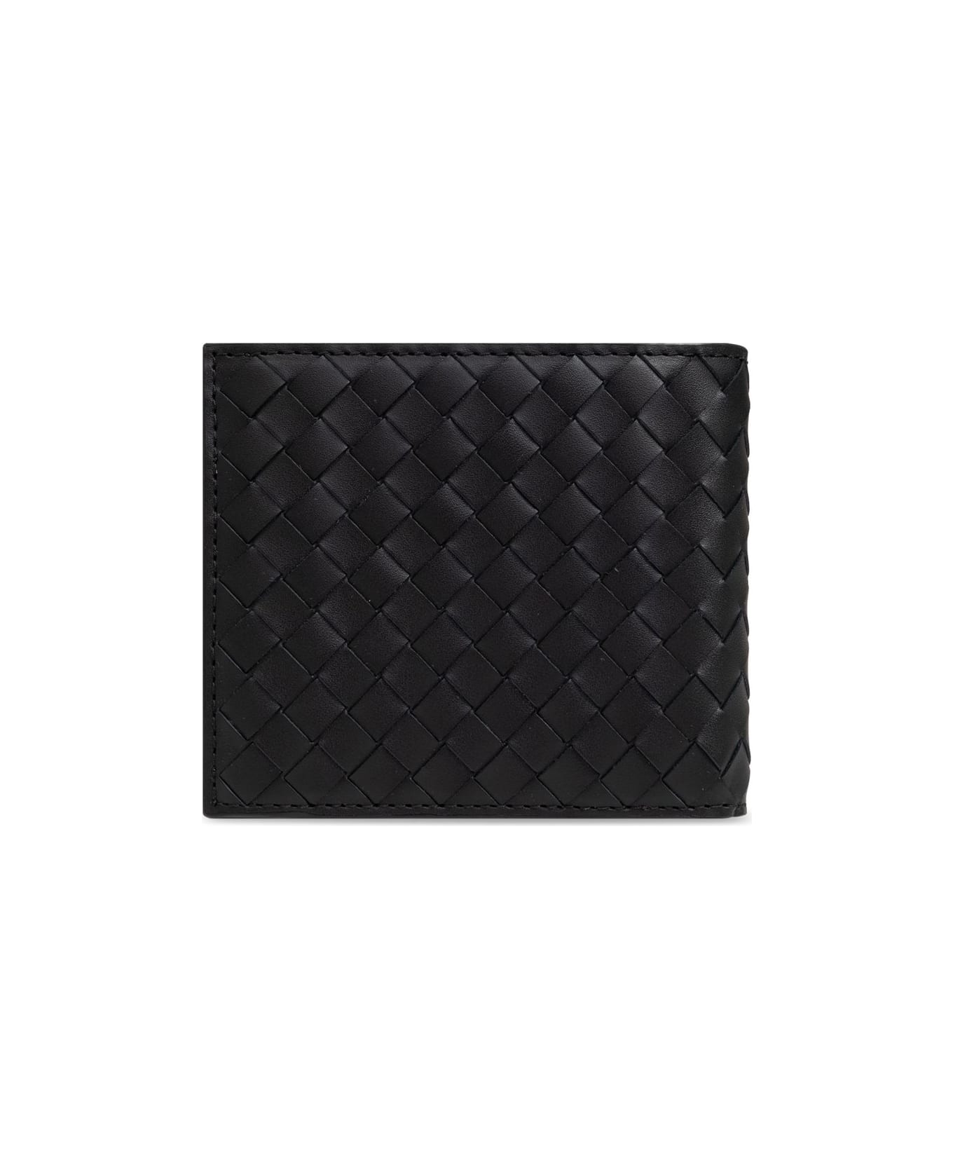 Bottega Veneta Intrecciato Bi-fold Wallet - Black