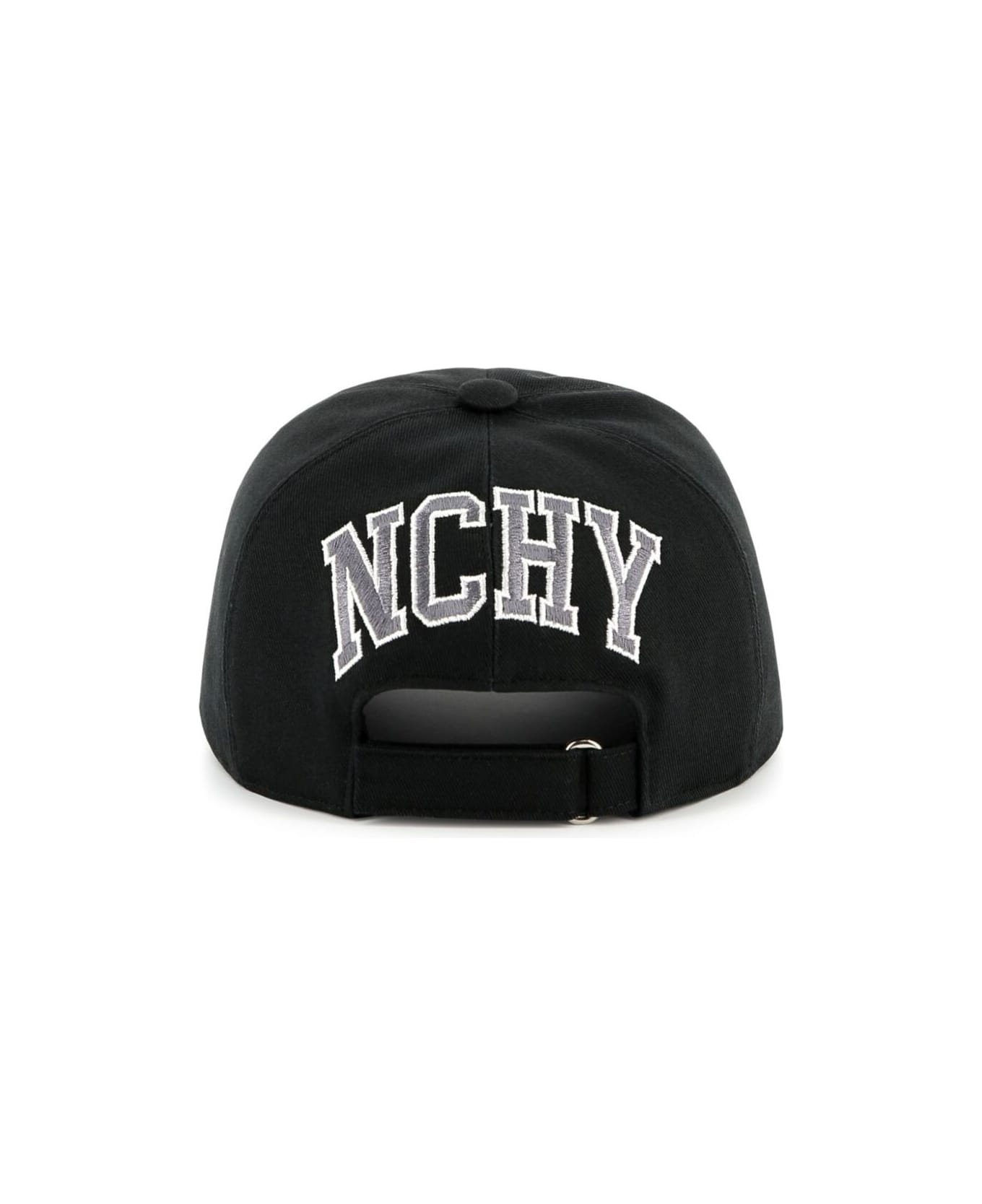 Givenchy Black Baseball Cap With Maxi Logo Lettering On The Front In Cotton Boy - Black