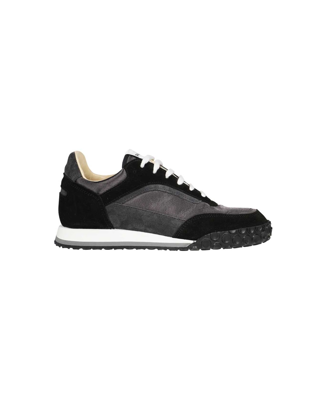 Spalwart Leather Low Sneakers - black