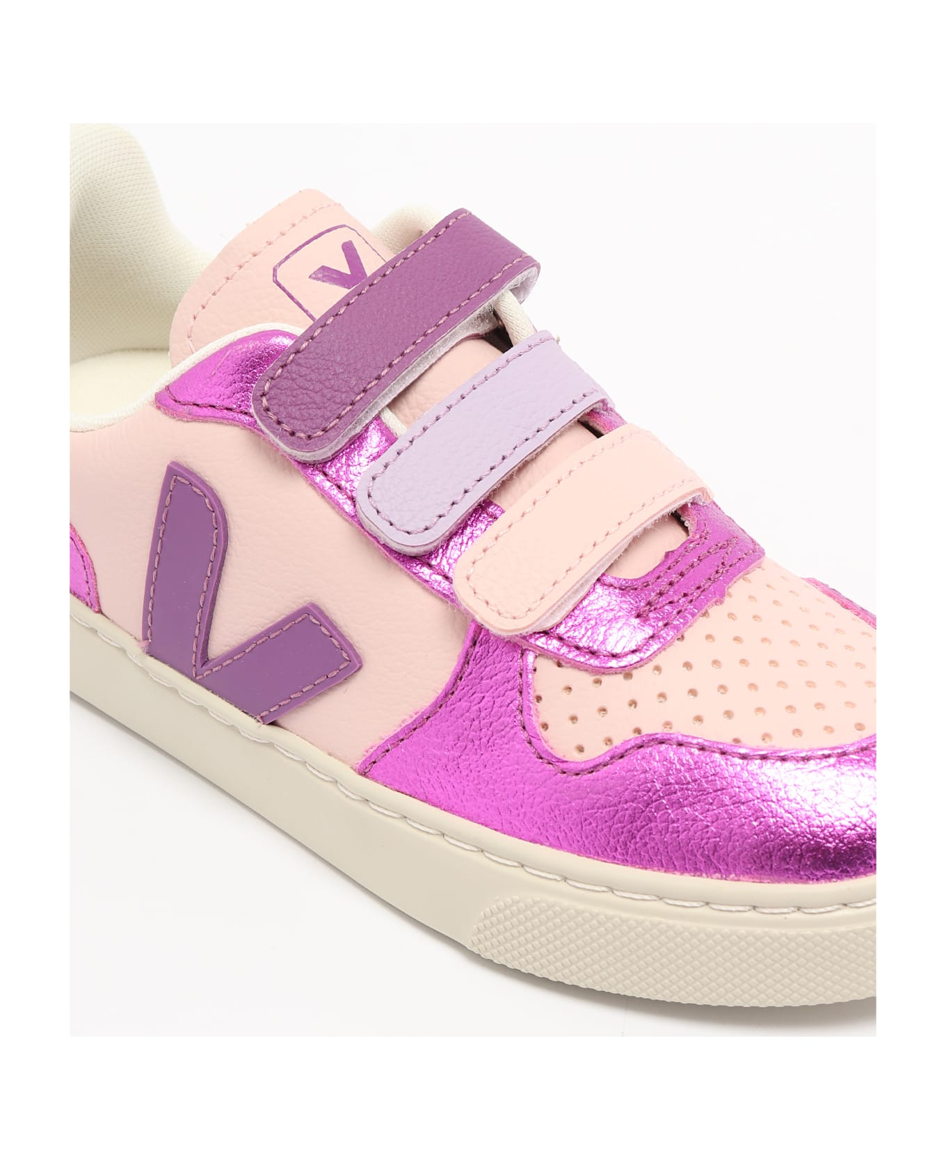 Veja Small V-10 Sneaker - ROSA-FUCSIA