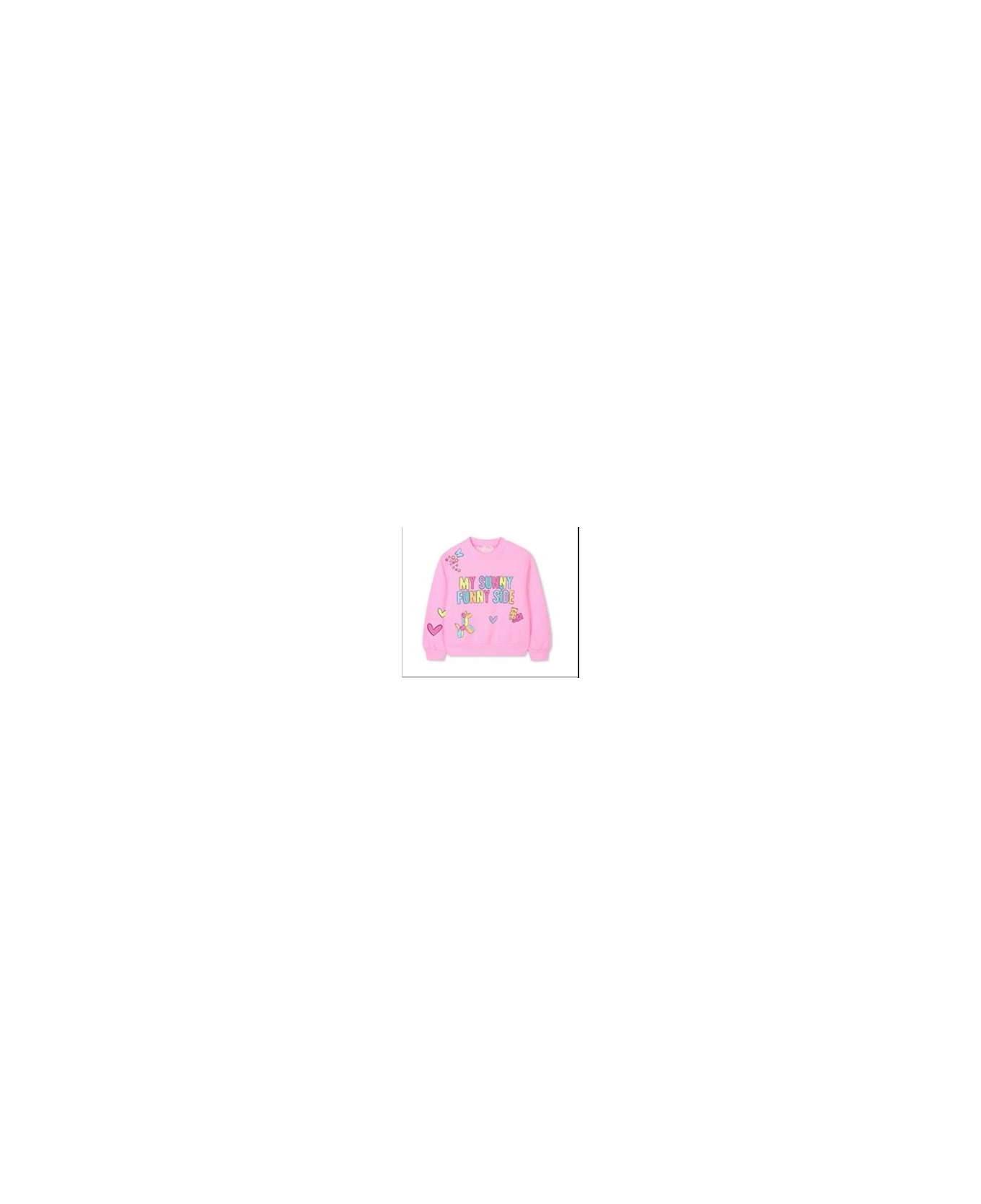 Billieblush Pink Sweatshirt For Girl With Writing - Pink