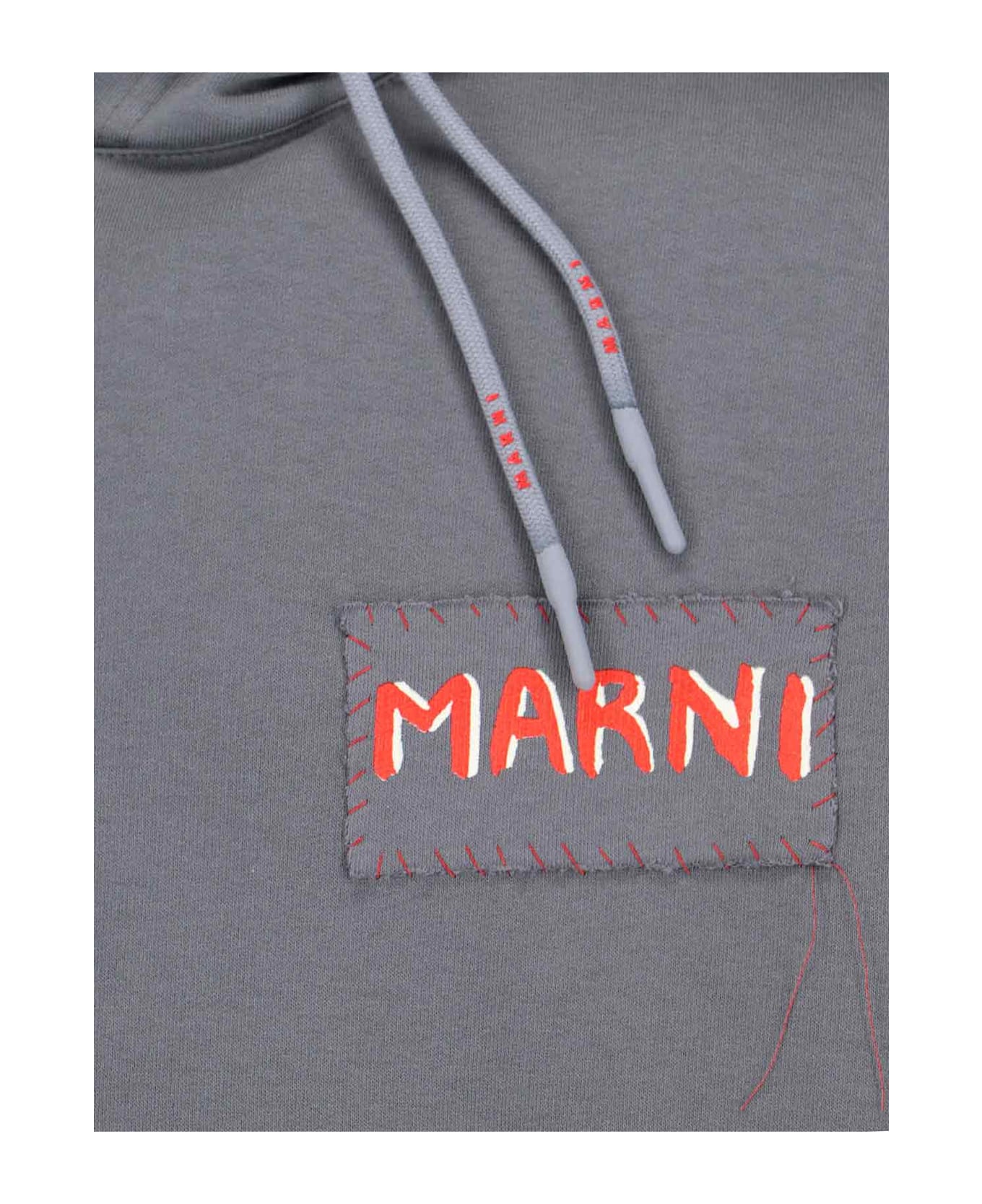 Marni Logo Hoodie - GREY