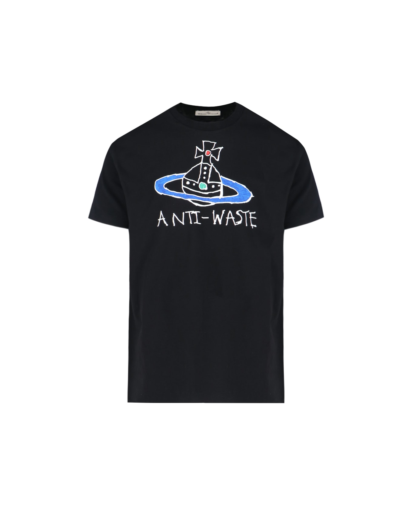 Vivienne Westwood 'anti-waste' Stamp T-shirt - Black