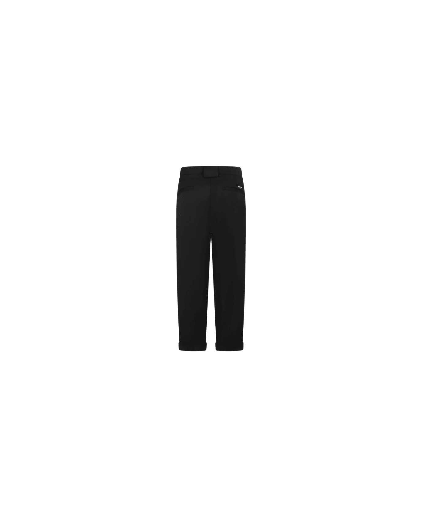 Balmain Pants With Logo - Black ボトムス