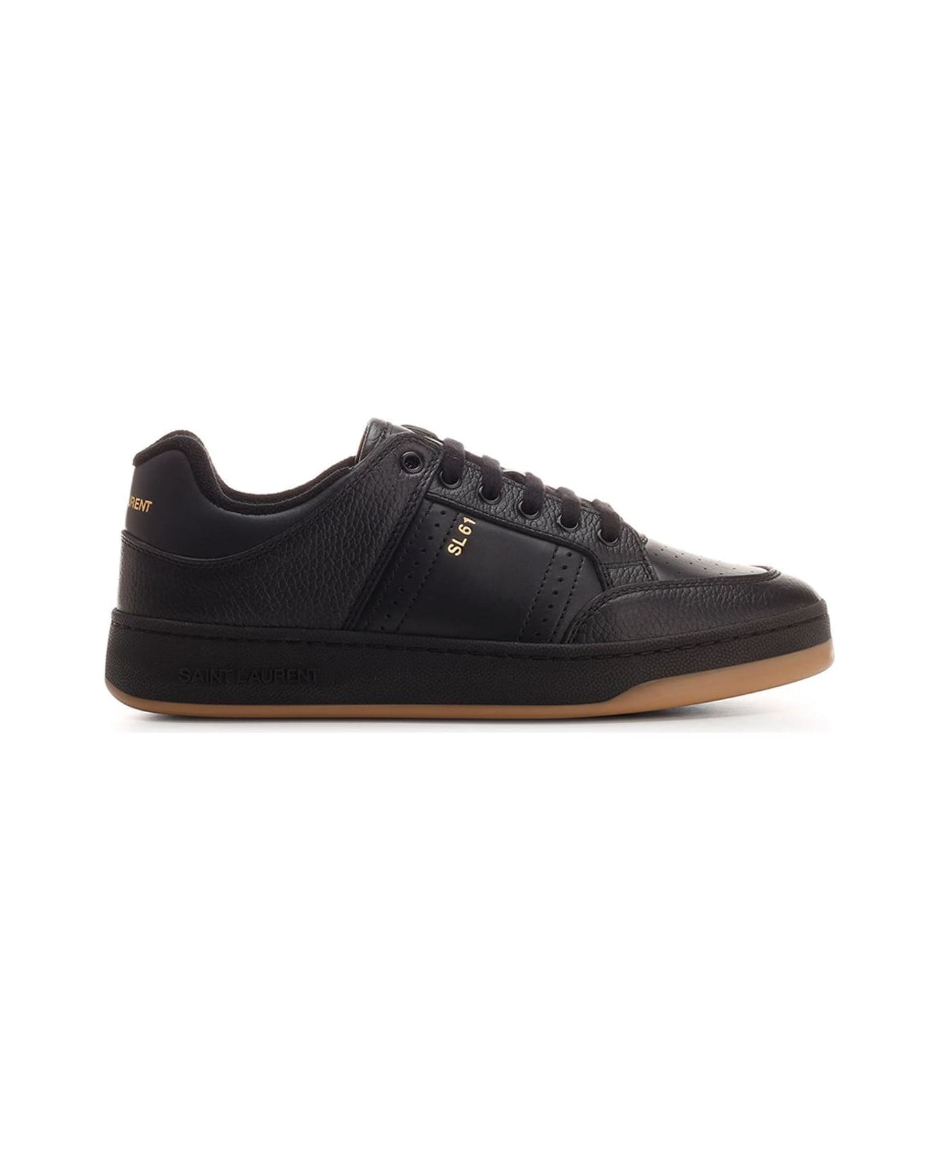 Saint Laurent Sl/61 Lace-up Sneakers - Black