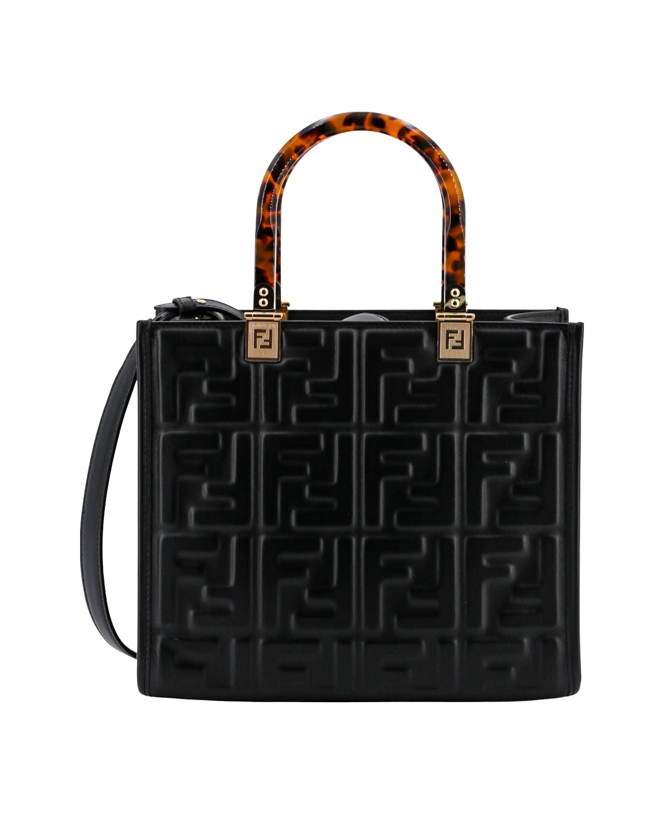 Fendi 'sunshine' Small Tote Bag - Black