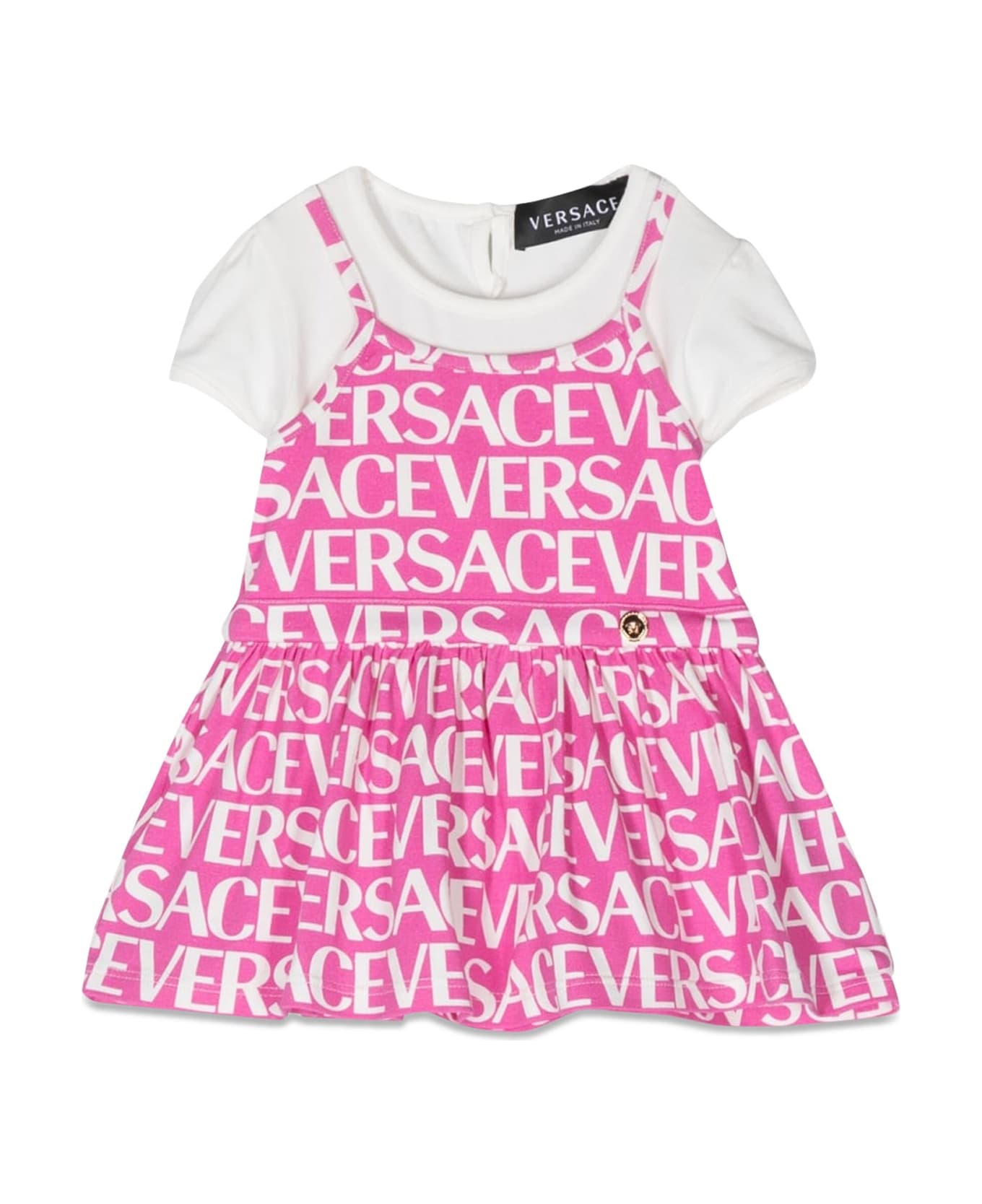 Versace Mc Logo Allover Dress - MULTICOLOR