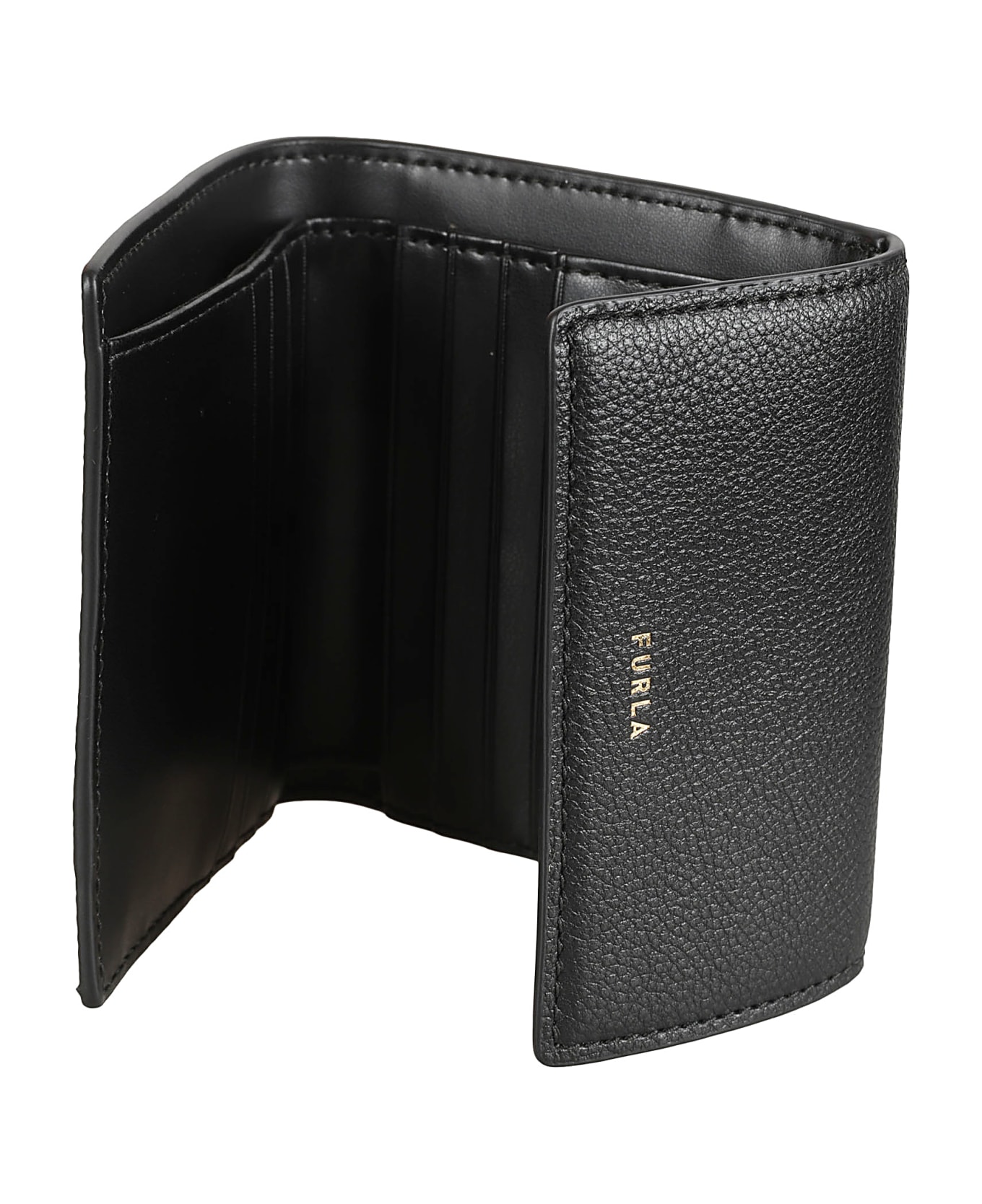 Furla Logo Flap Wallet - NERO