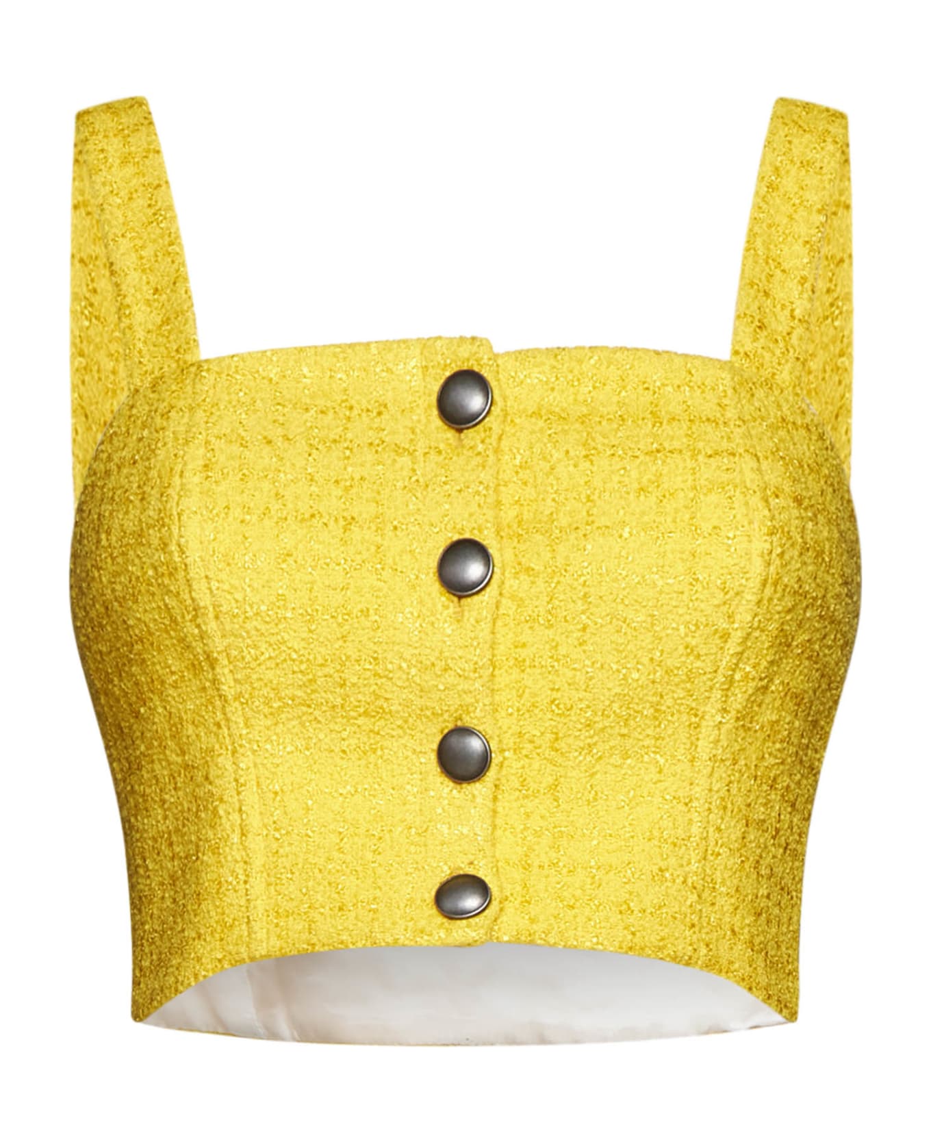 Alessandra Rich Top - Yellow トップス