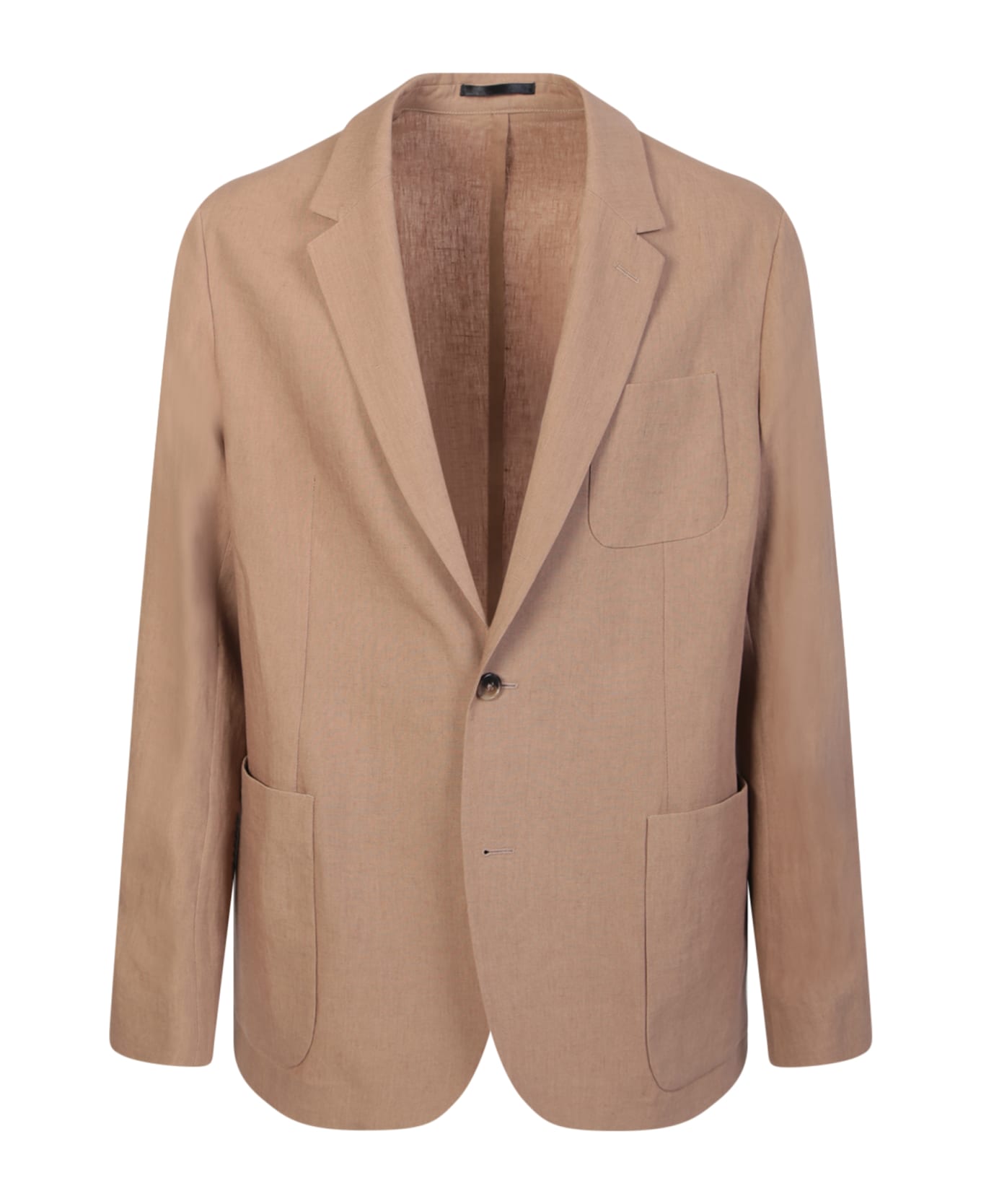 Paul Smith Tailored-fit Linen Patch-pocket Blazer - Me Be