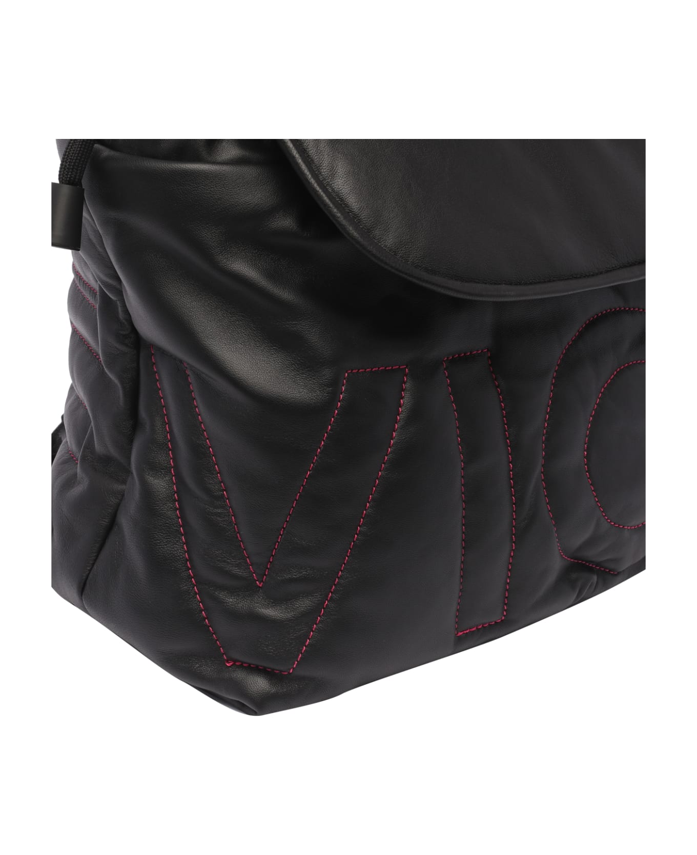 Vic Matié Logo Backpack - Black
