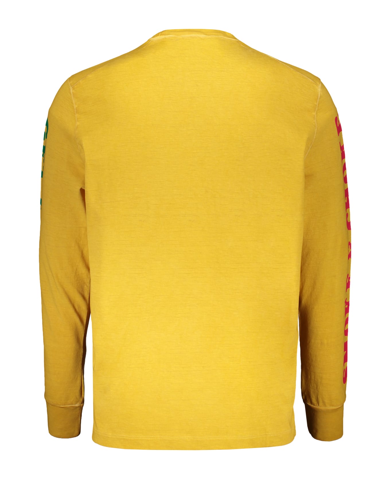 Dsquared2 Printed Cotton T-shirt - Mustard
