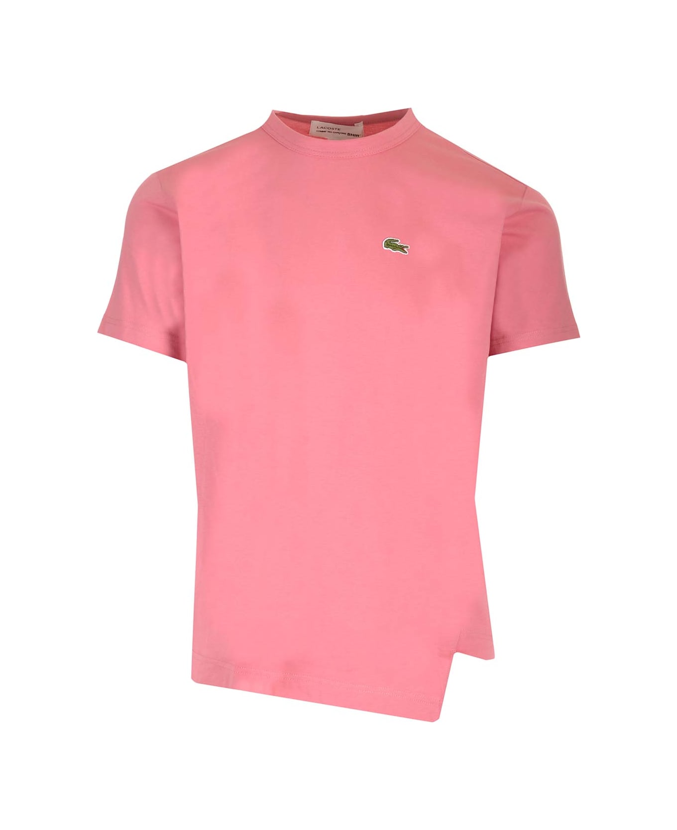 Comme des Garçons Pink Asymmetric T-shirt For La Coste - PINK