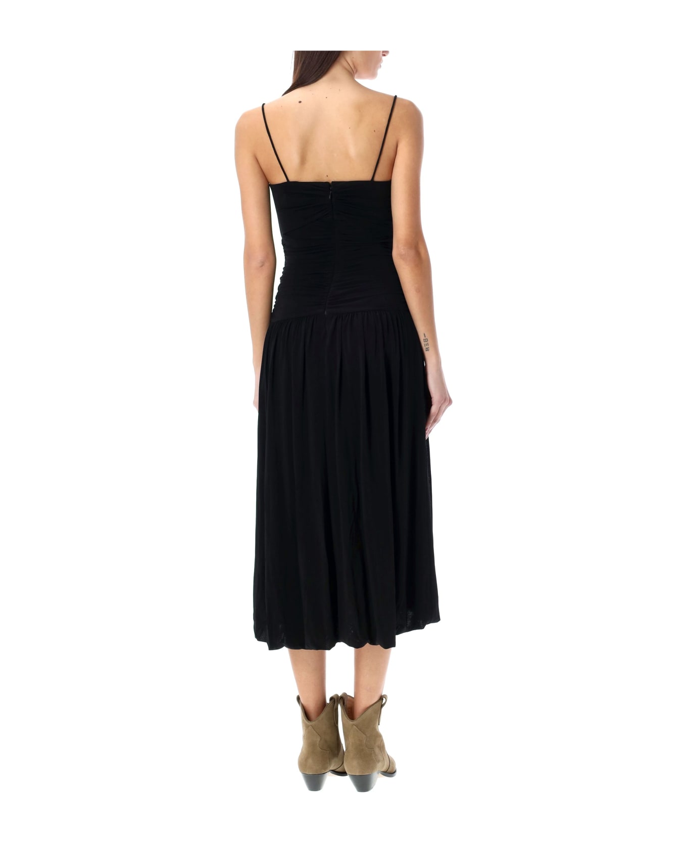 Isabel Marant Elisabeth Midi Dress - BLACK ワンピース＆ドレス