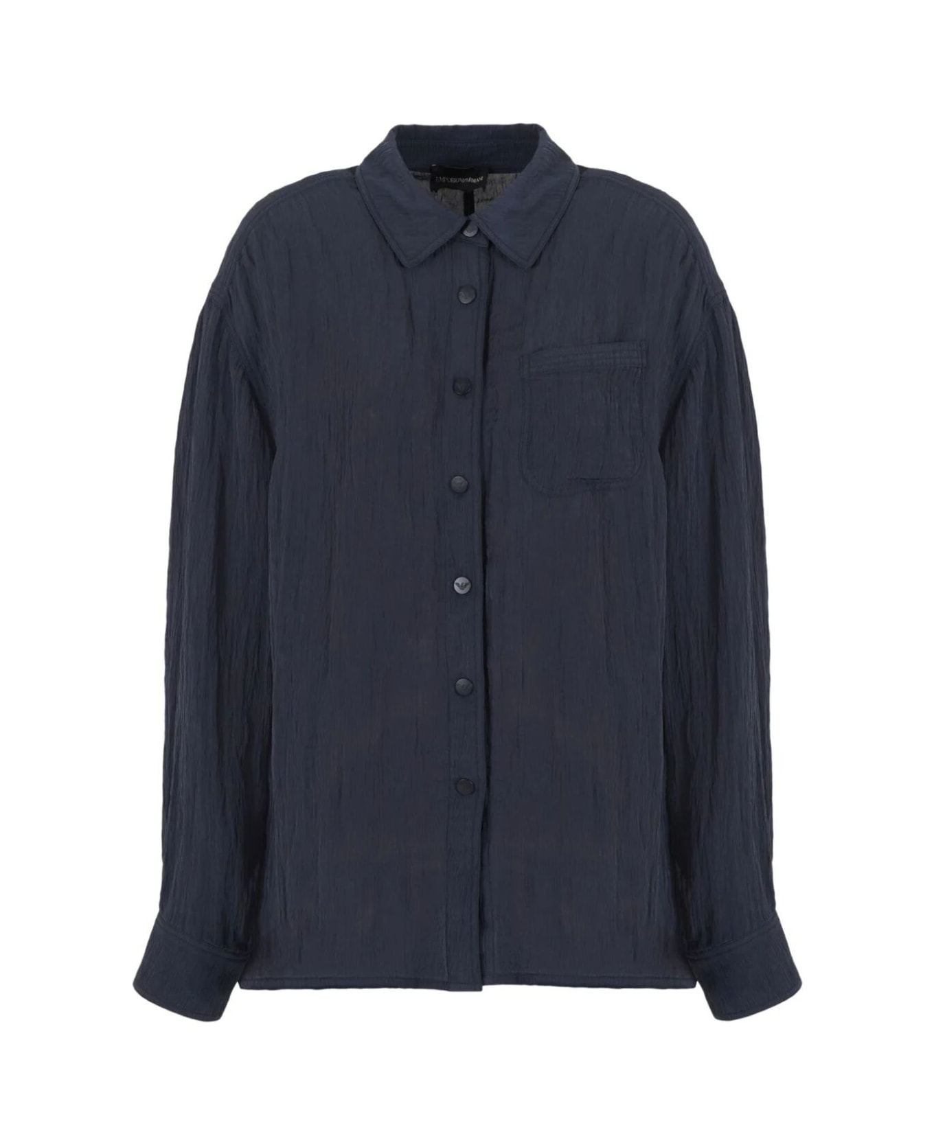 Emporio Armani Oversized Shirt - Dark Blue