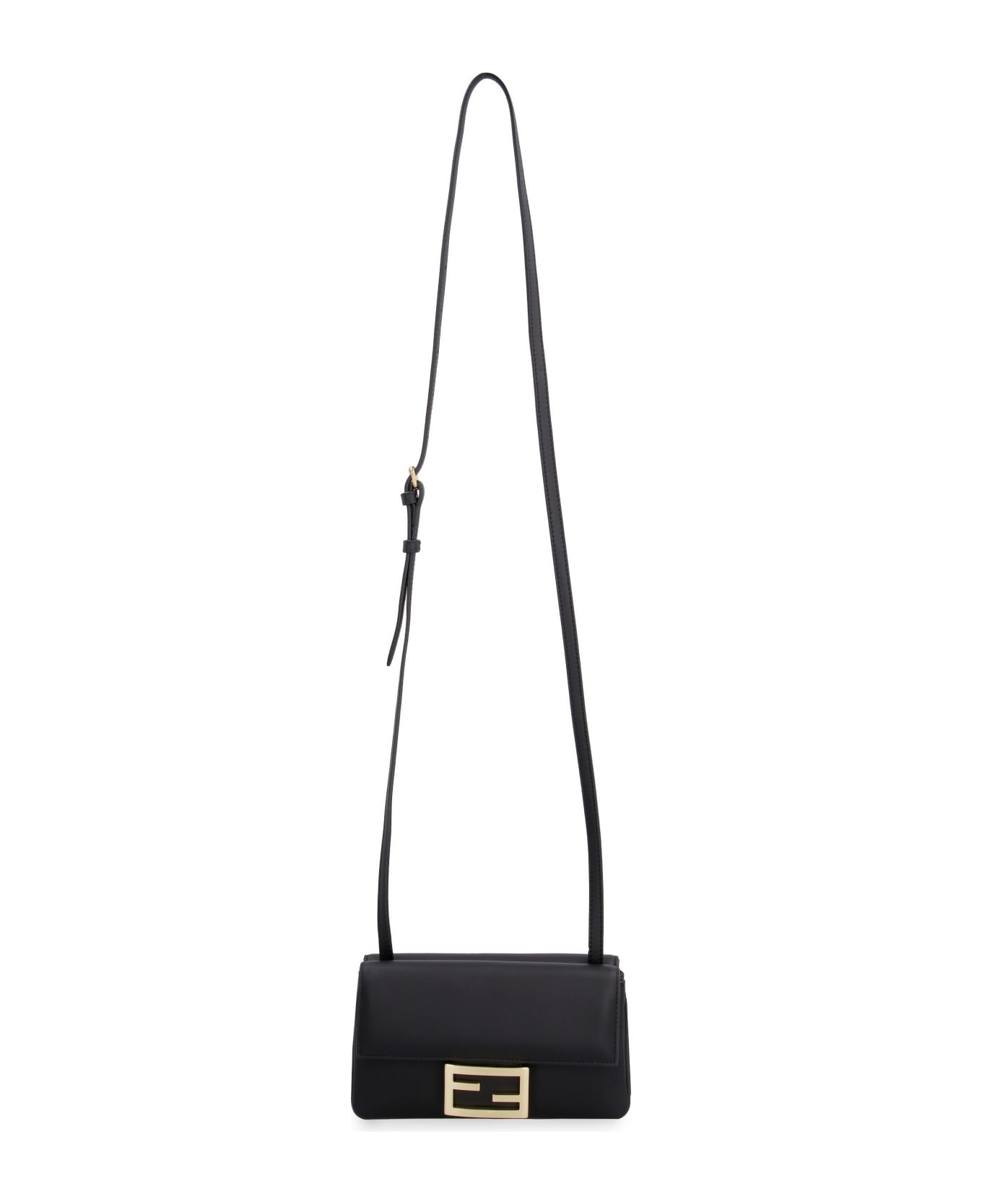 Fendi Duo Baguette Leather Mini-bag - black
