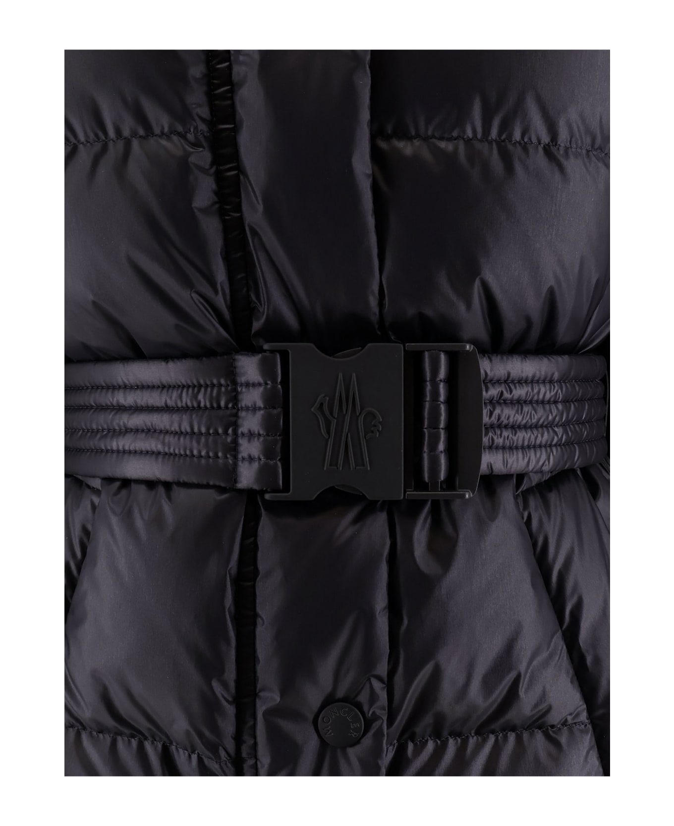 Moncler Grenoble Bataillouse Down Jacket With Belt - Blue