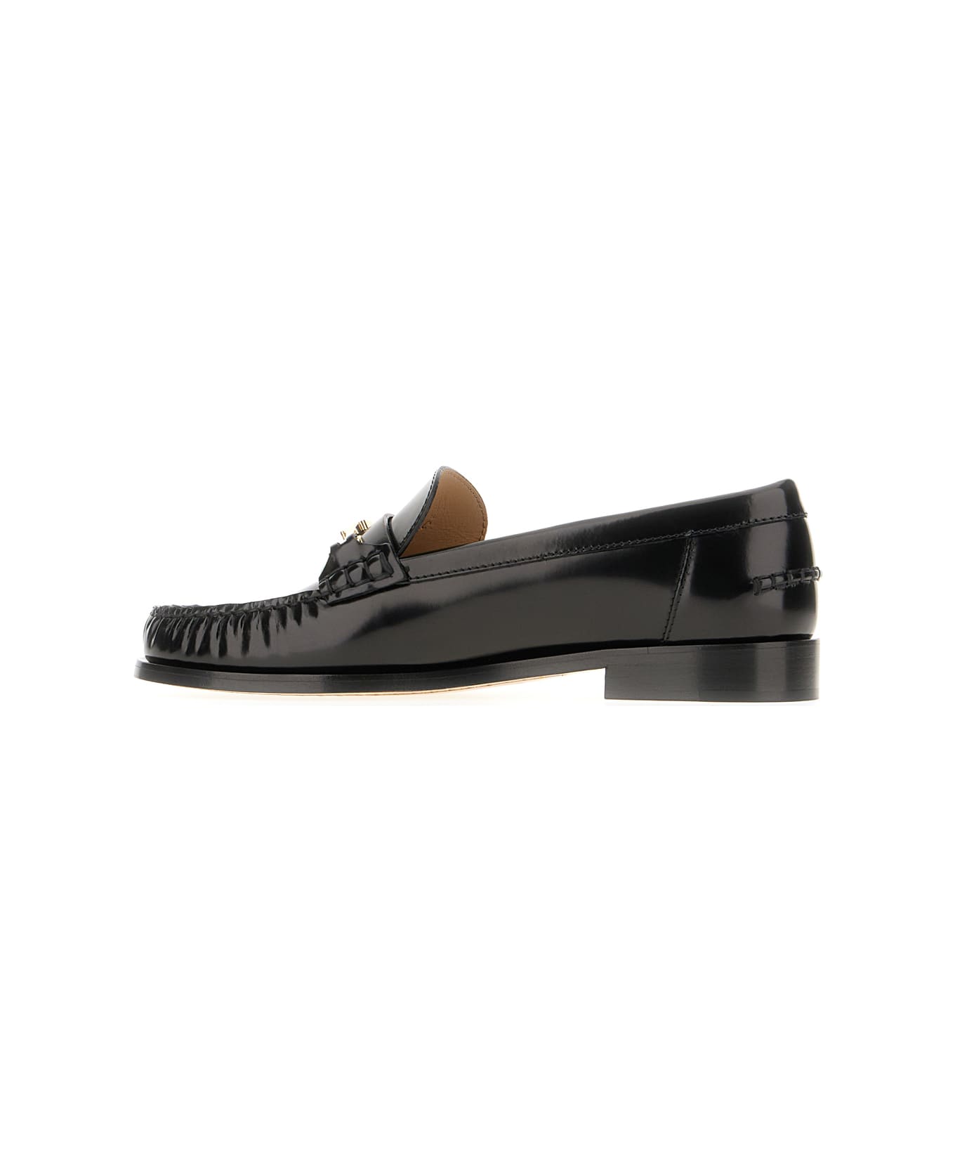 Ferragamo Black Leather Loafers - NERO BISCOTTO NERO