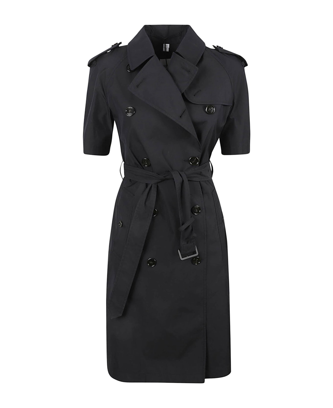 Burberry Tie-waist Double-breasted Trench - Black