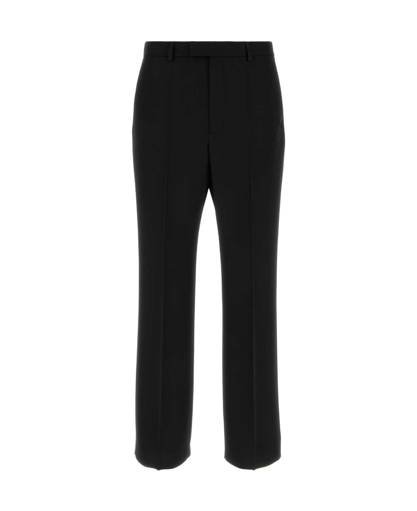 Valentino Garavani Black Wool Pant - NERO