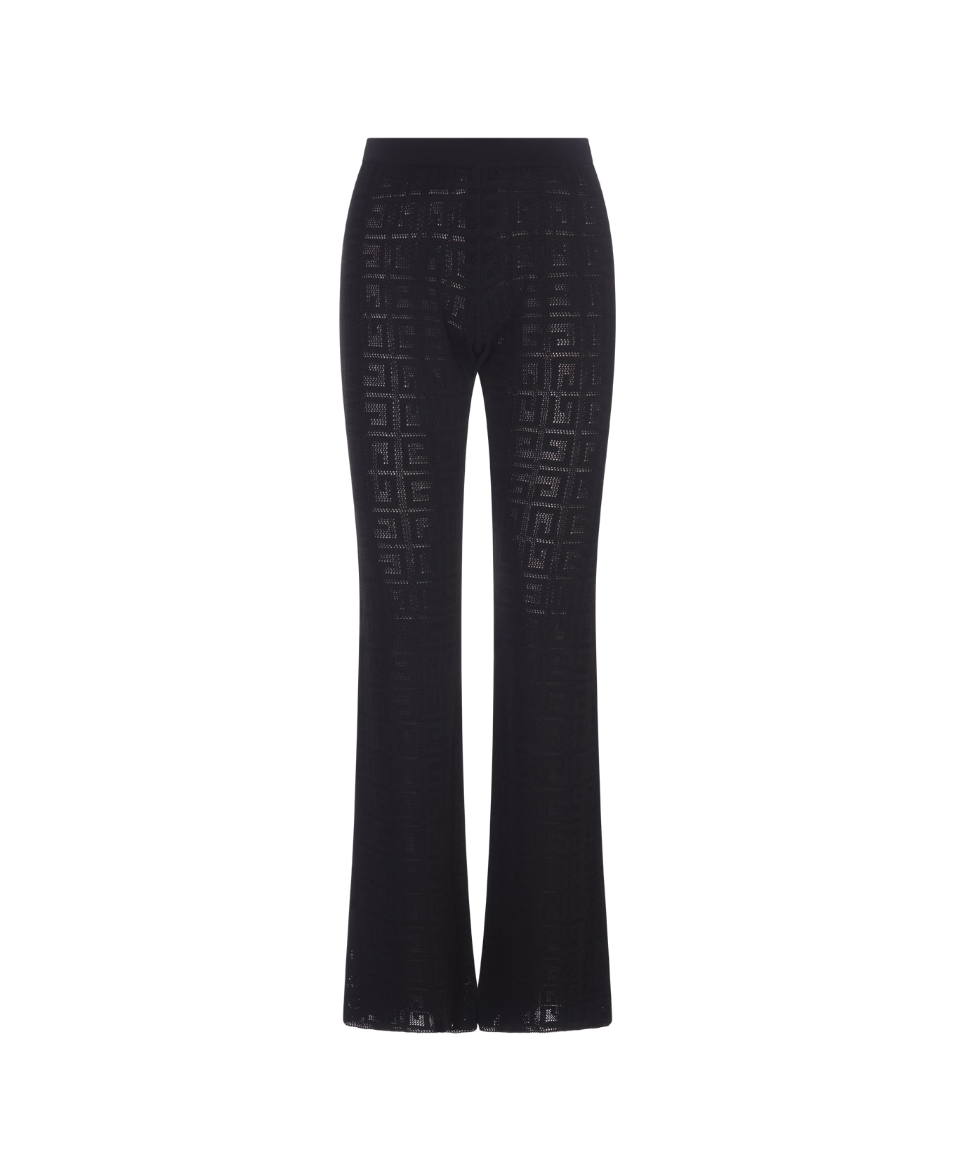 Givenchy 4g Jacquard Flared Trousers - Black ボトムス