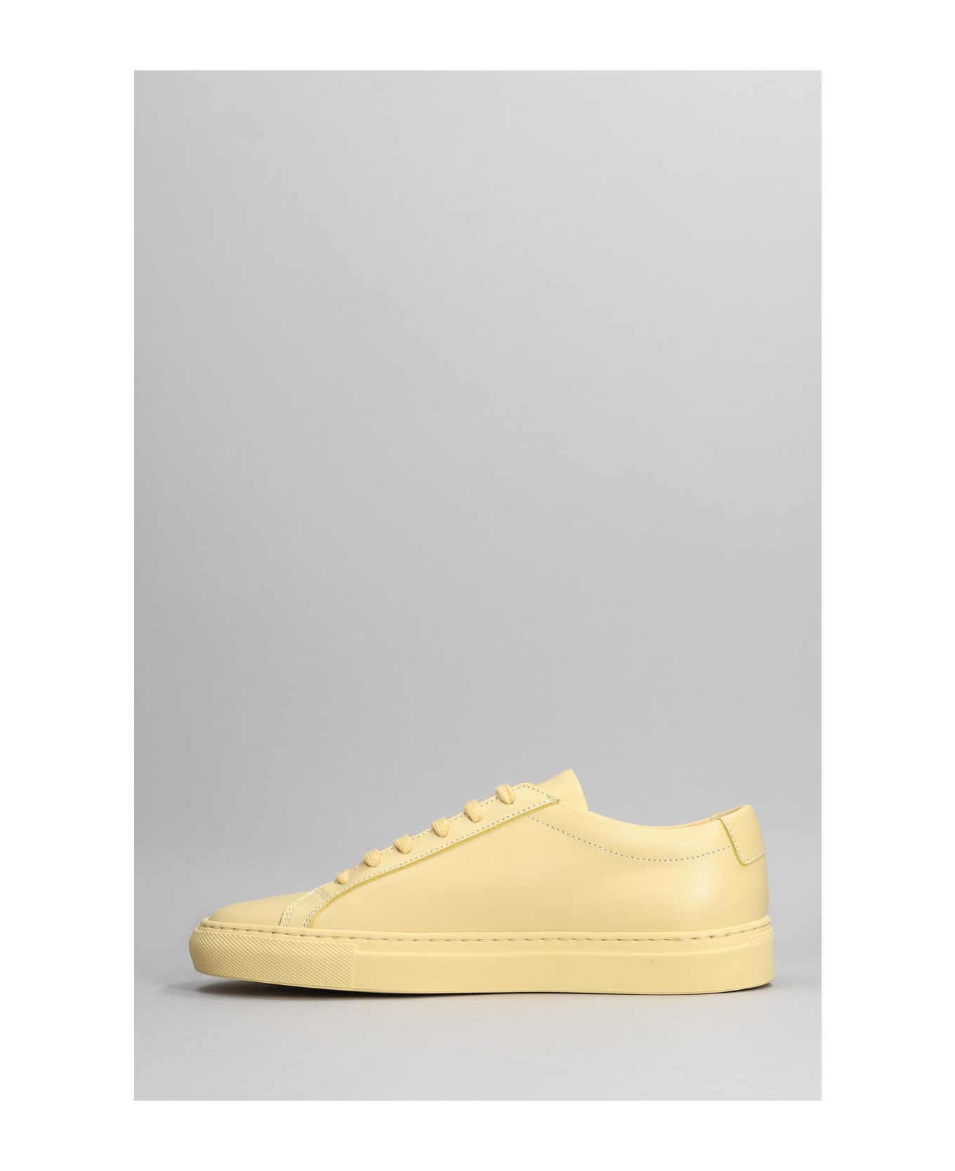Common Projects Achille Sneakers In Yellow Leather - Yellow