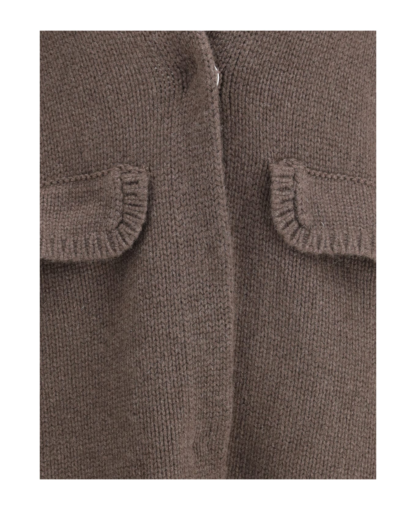 Ella Semi-long Sweater With A Front Hook-and-eye Closure
