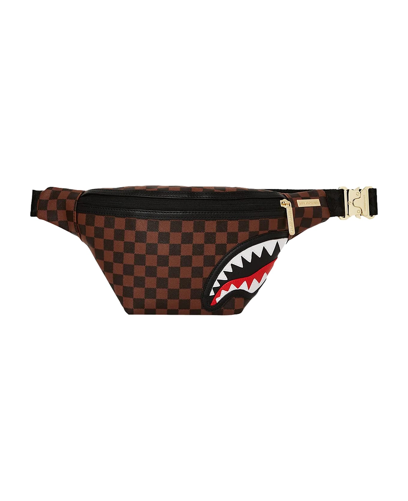Sprayground Sawtooth Sharks In Paris Savvy Crossbody - Brown