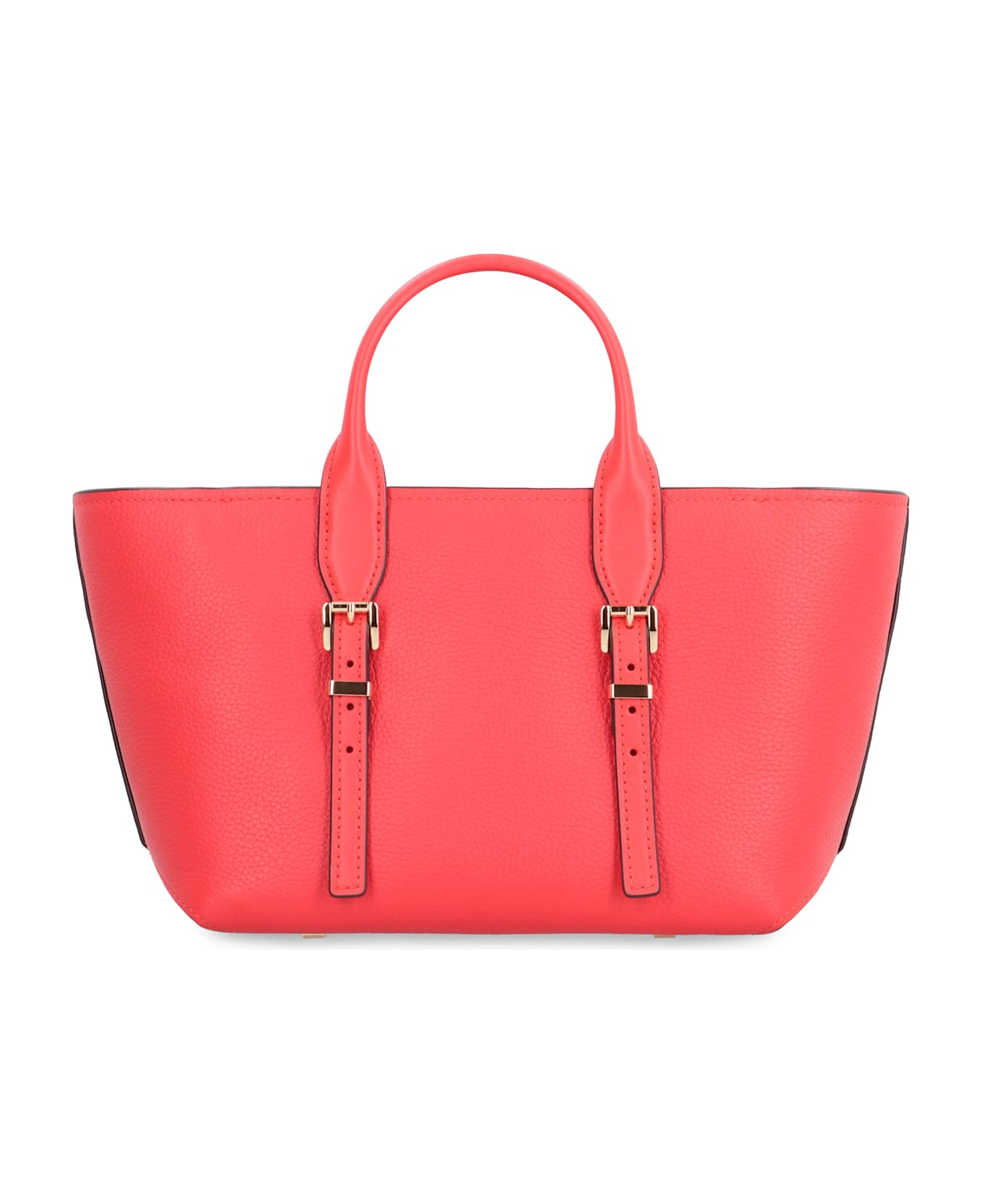 MICHAEL Michael Kors Moore Pebbled Leather Handbag - red