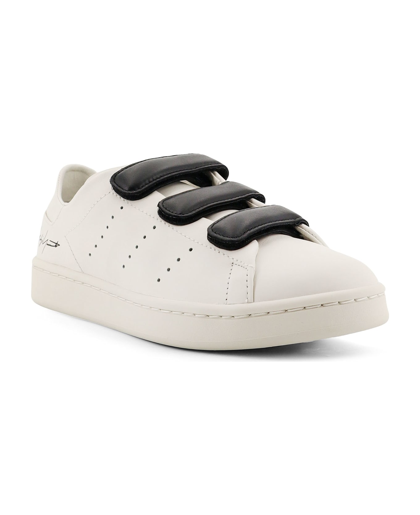 Y-3 Stan Smith Velcro Leather Sneakers - Grey