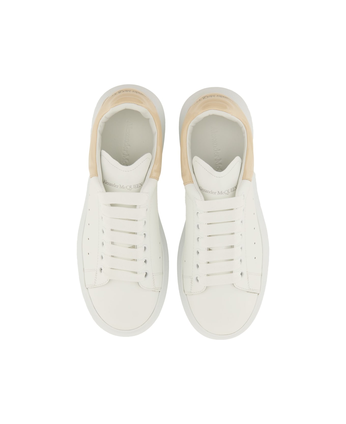Alexander McQueen Leather Sneaker - WHITE