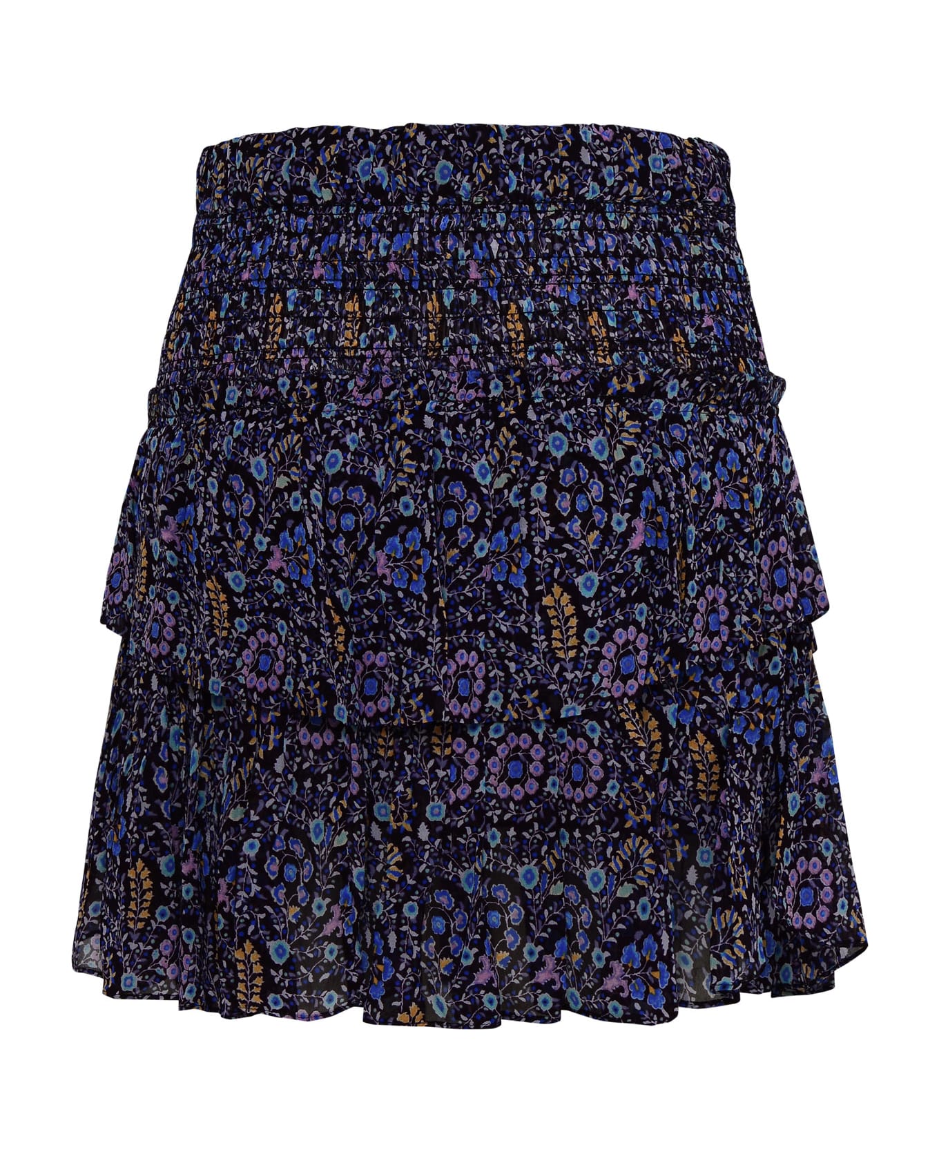Marant Étoile 'hilari' Miniskirt In Multicoloured Viscose - Blue